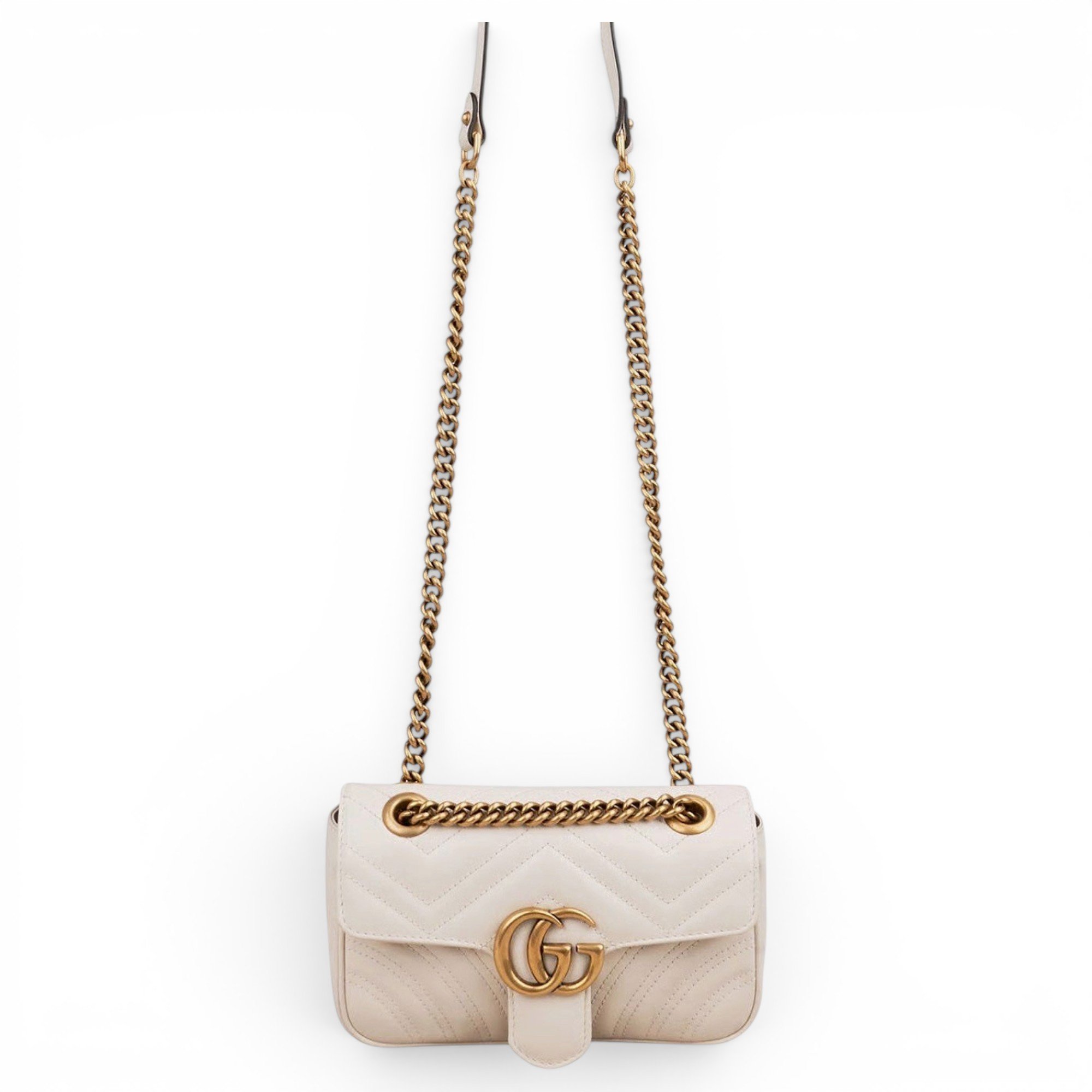 GG Marmont Flap leather crossbody bag