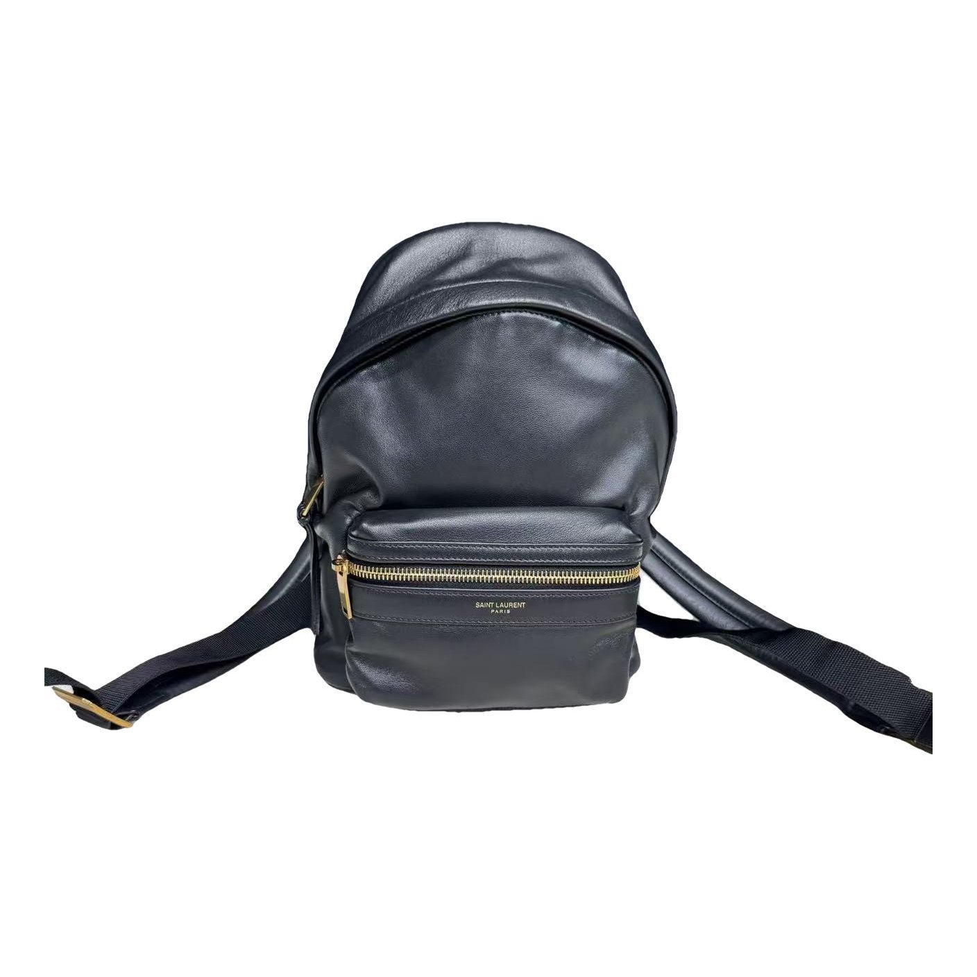 Leather backpack