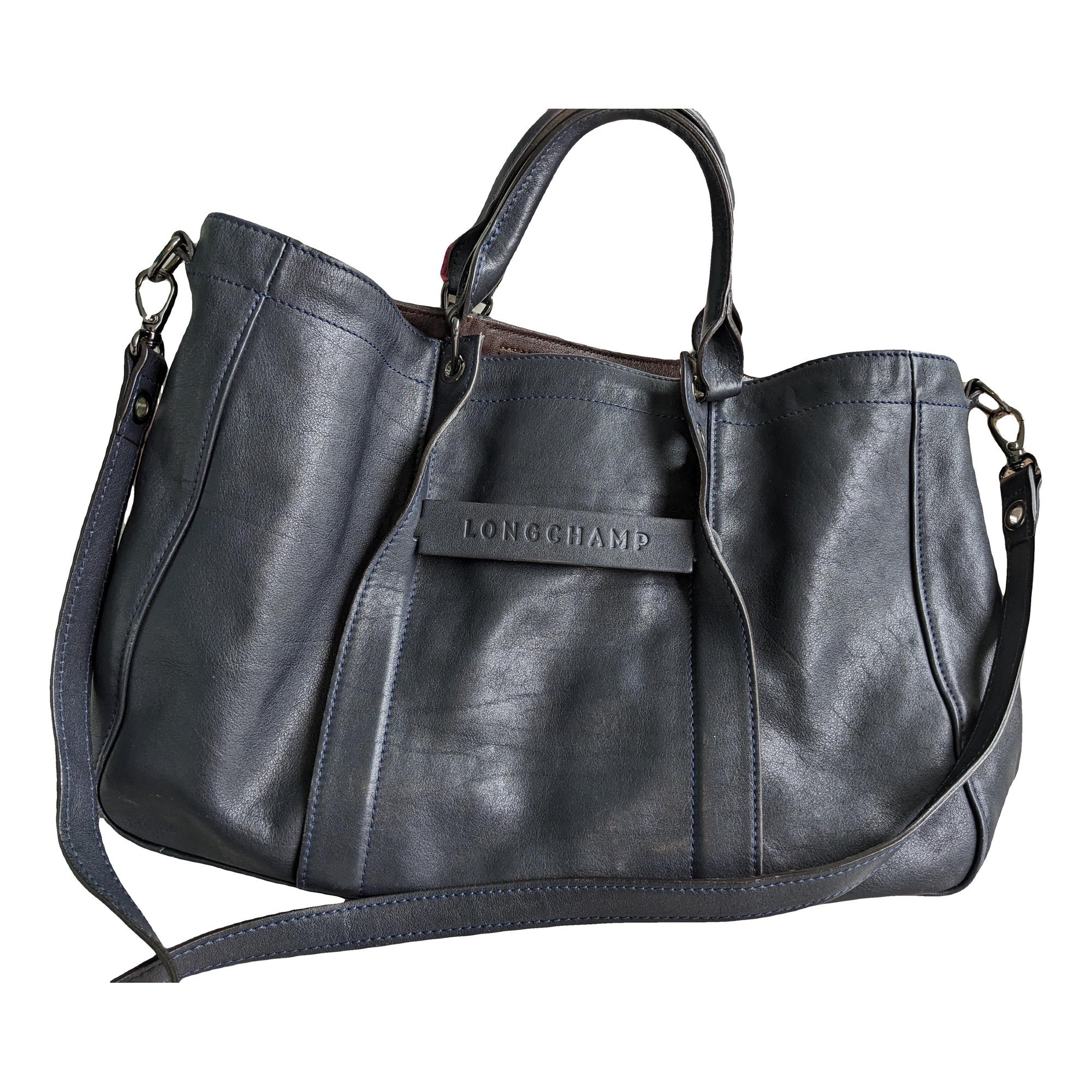 3D leather handbag