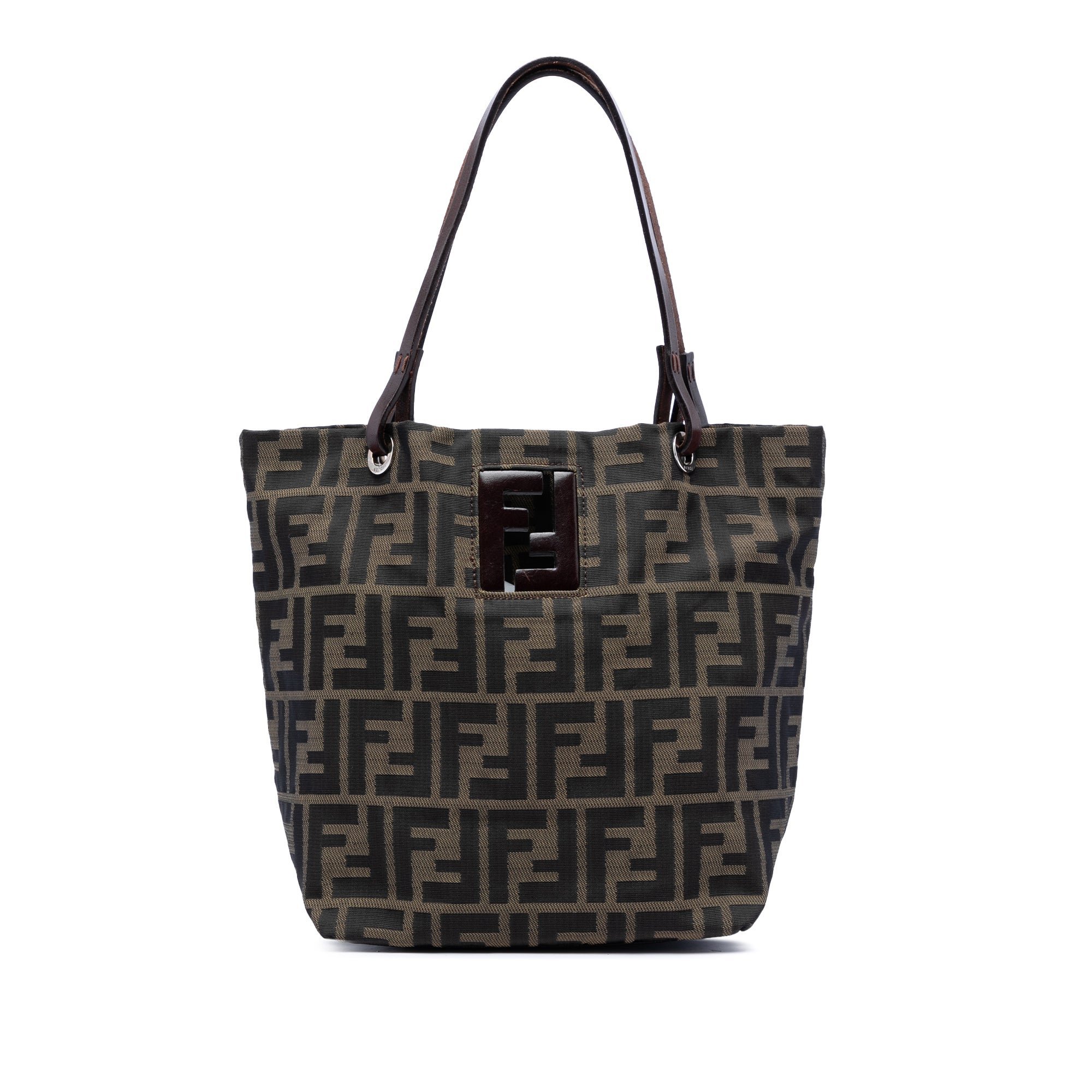 Pocket leather handbag