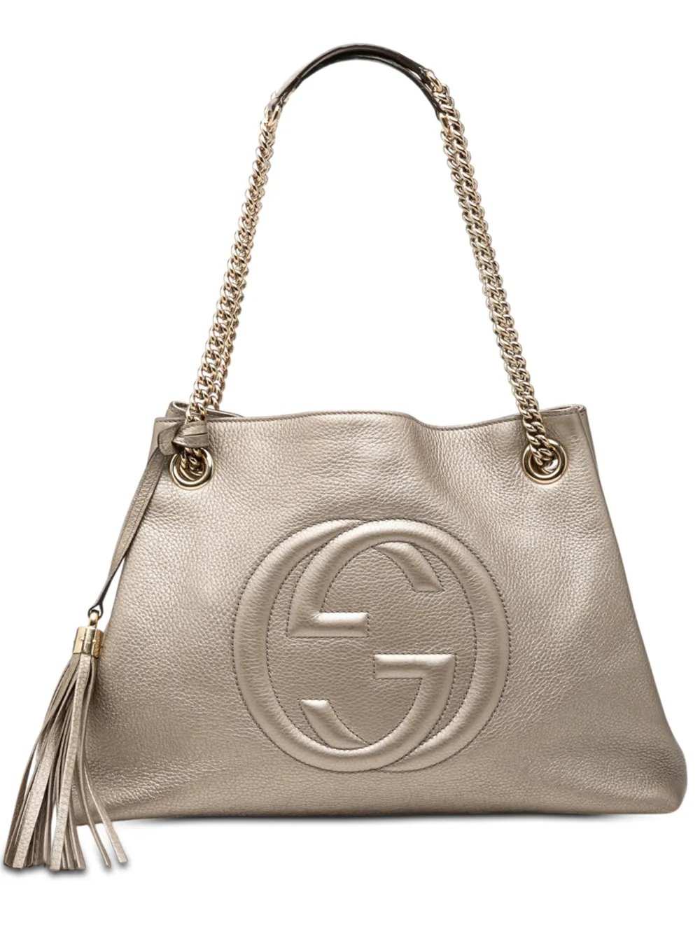 2016-2026 Medium Metallic Calfskin Soho Chain tote bag
