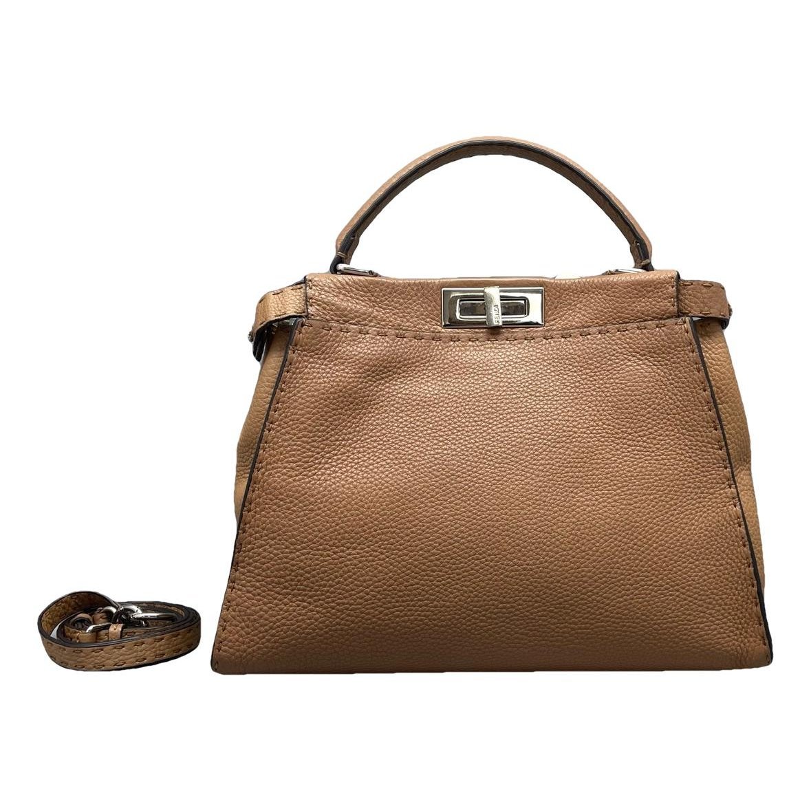 Peekaboo leather handbag