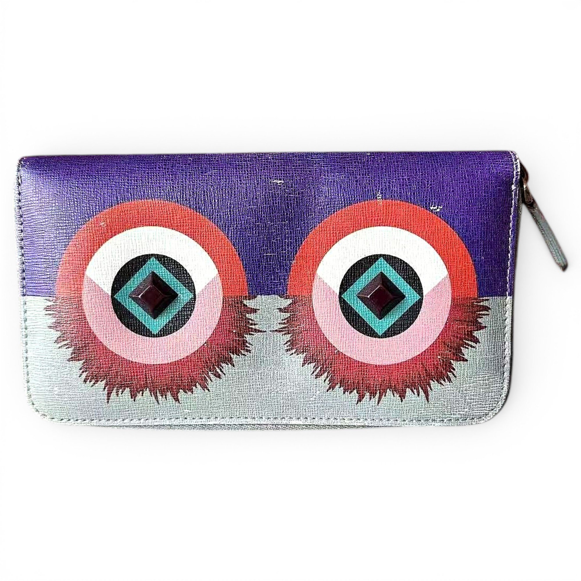 Leather clutch bag