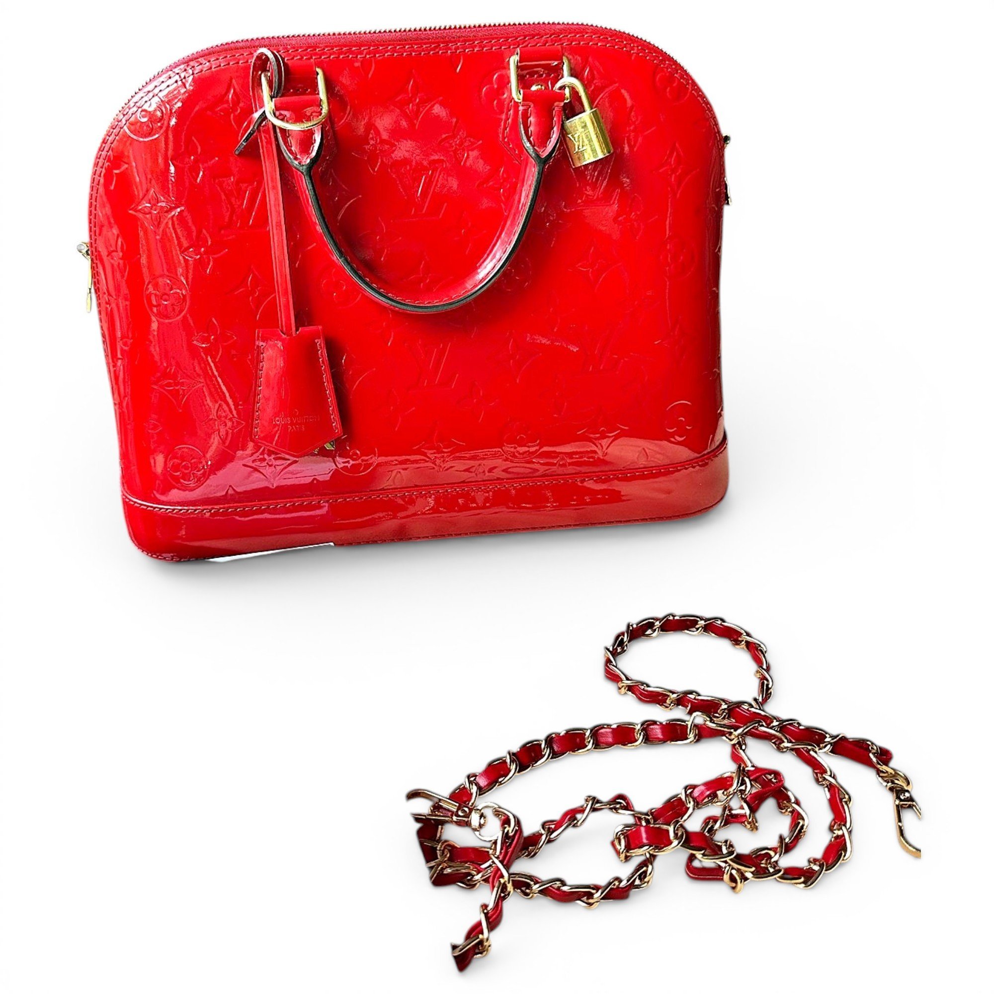 Alma patent leather handbag
