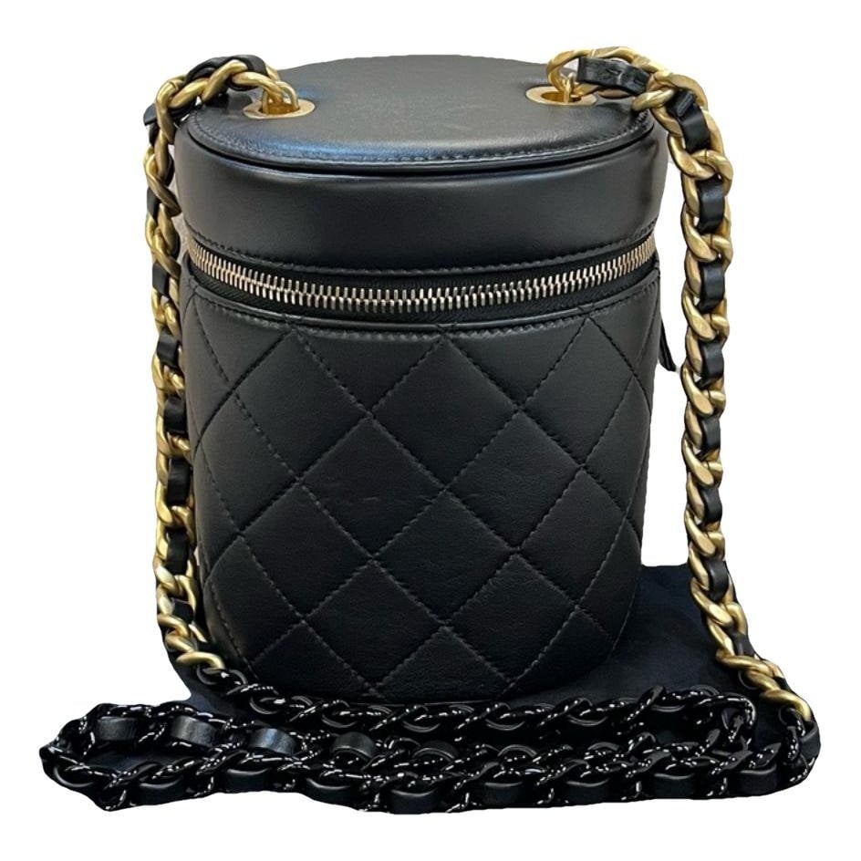 Trendy CC Vanity leather handbag
