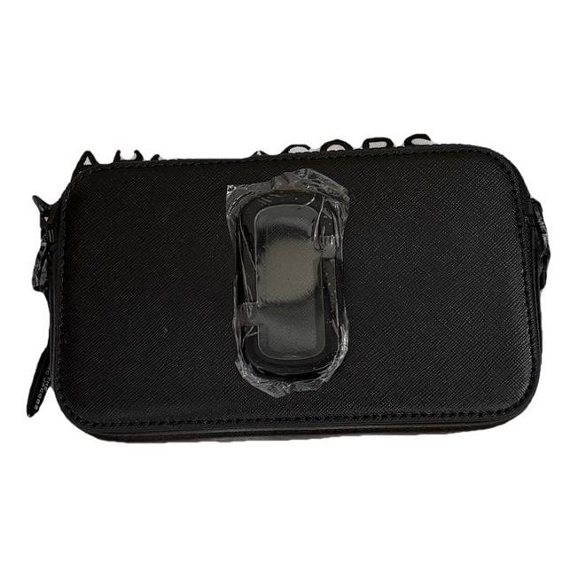 Snapshot leather handbag