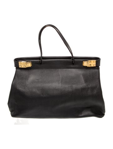 Leather Top Handle Bag