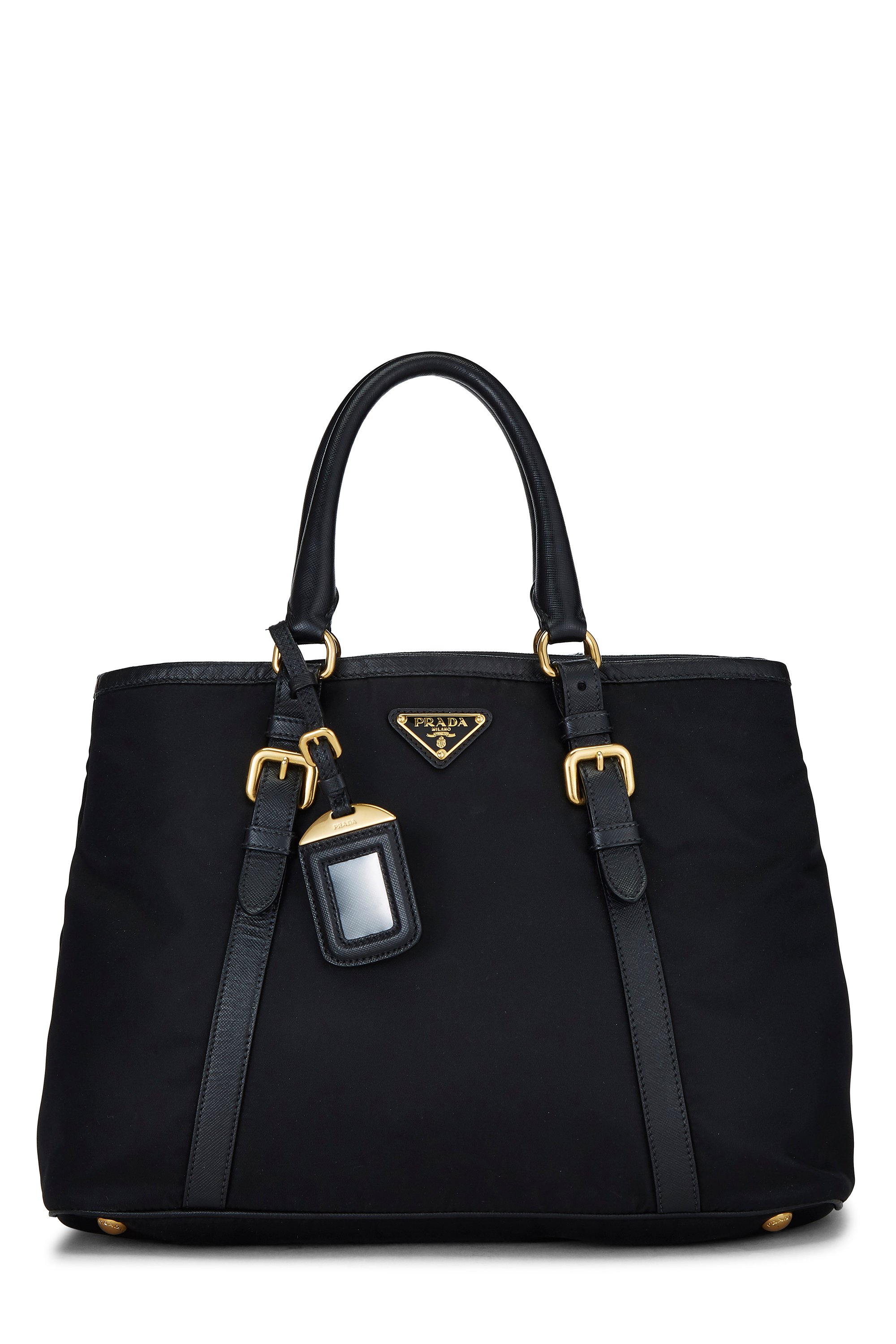 Black Nylon Convertible Tote