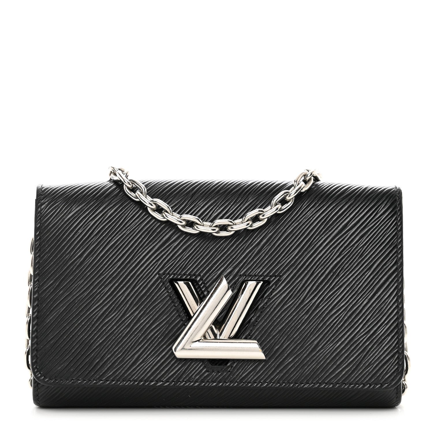 Louis Vuitton Epi Twist Chain Wallet Black