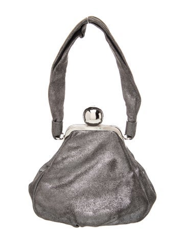 Suede Top Handle Bag