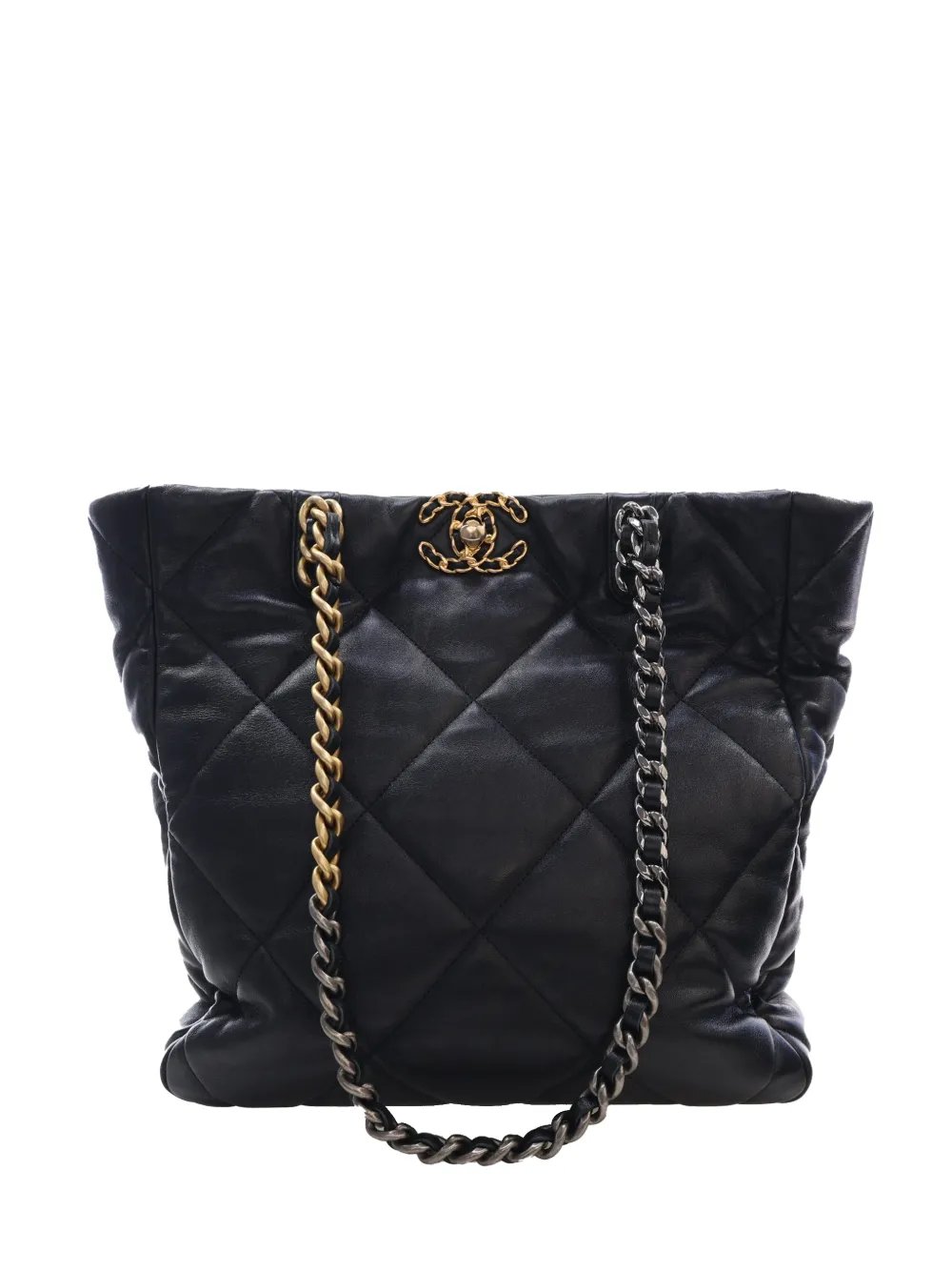 2021-2026 Lambskin 19 Vertical Shopping tote bag