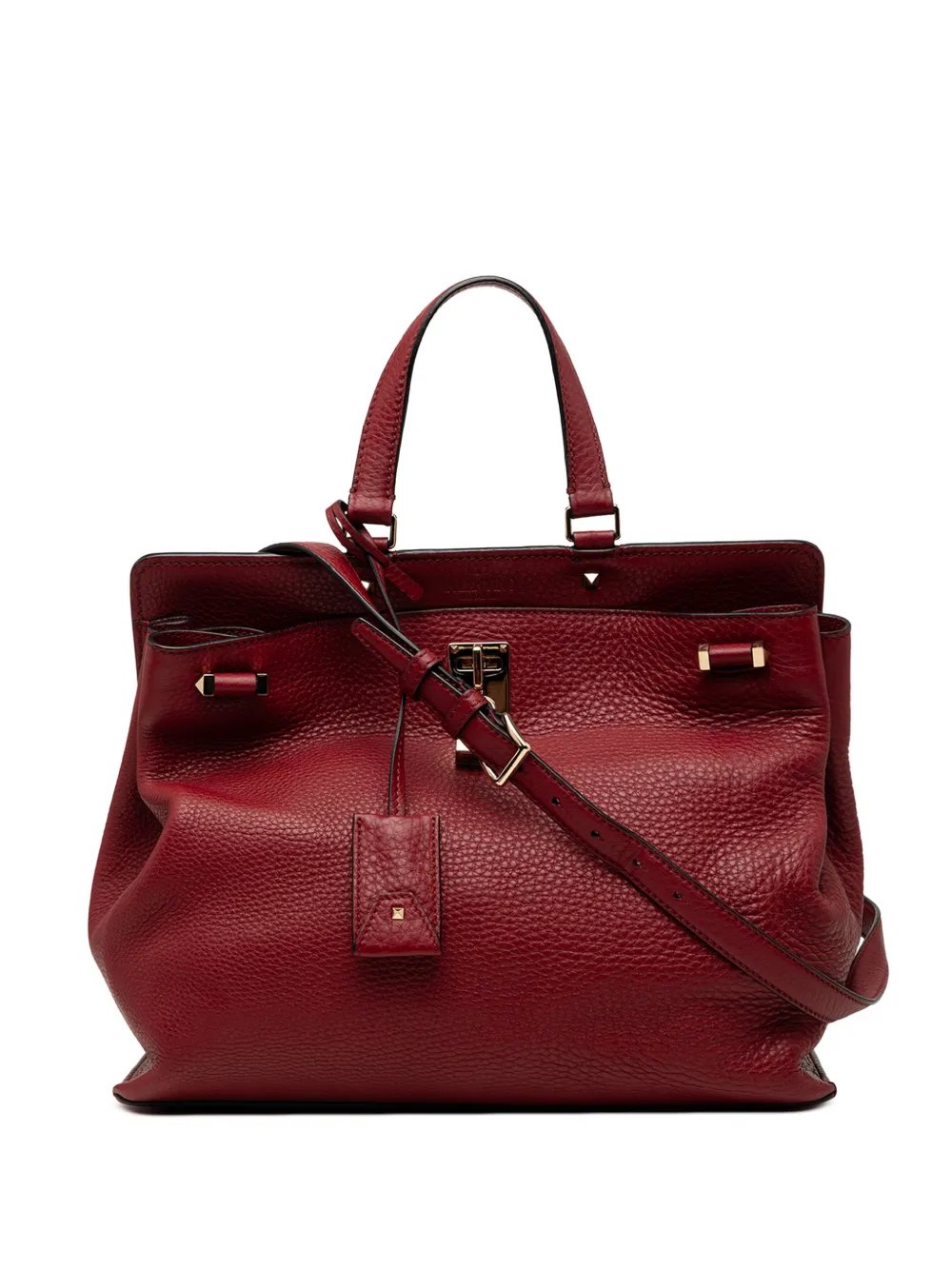 Valentino Garavani 2018-2026 Large Pebbled Calfskin JoyLock satchel