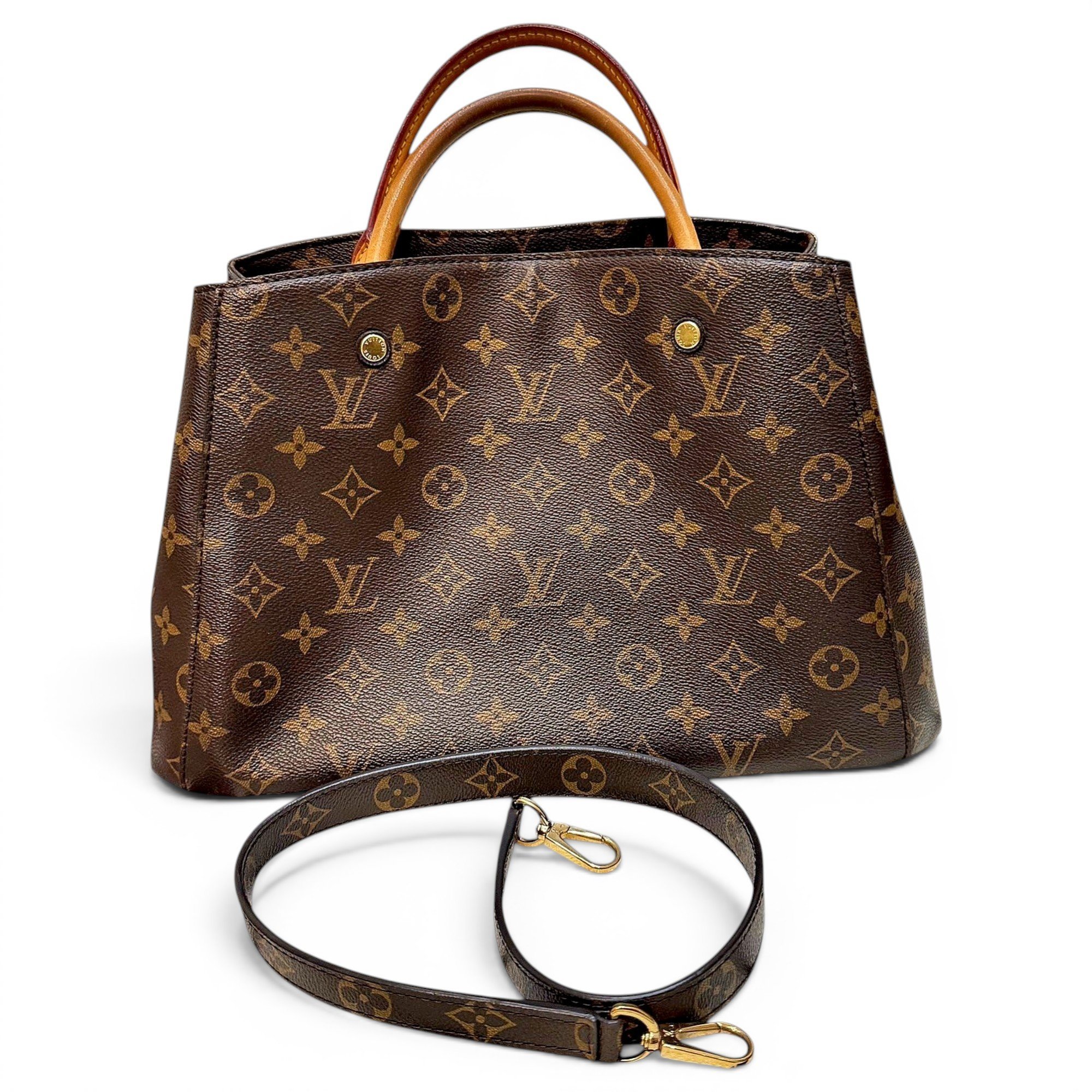 Louis Vuitton Montaigne leather handbag