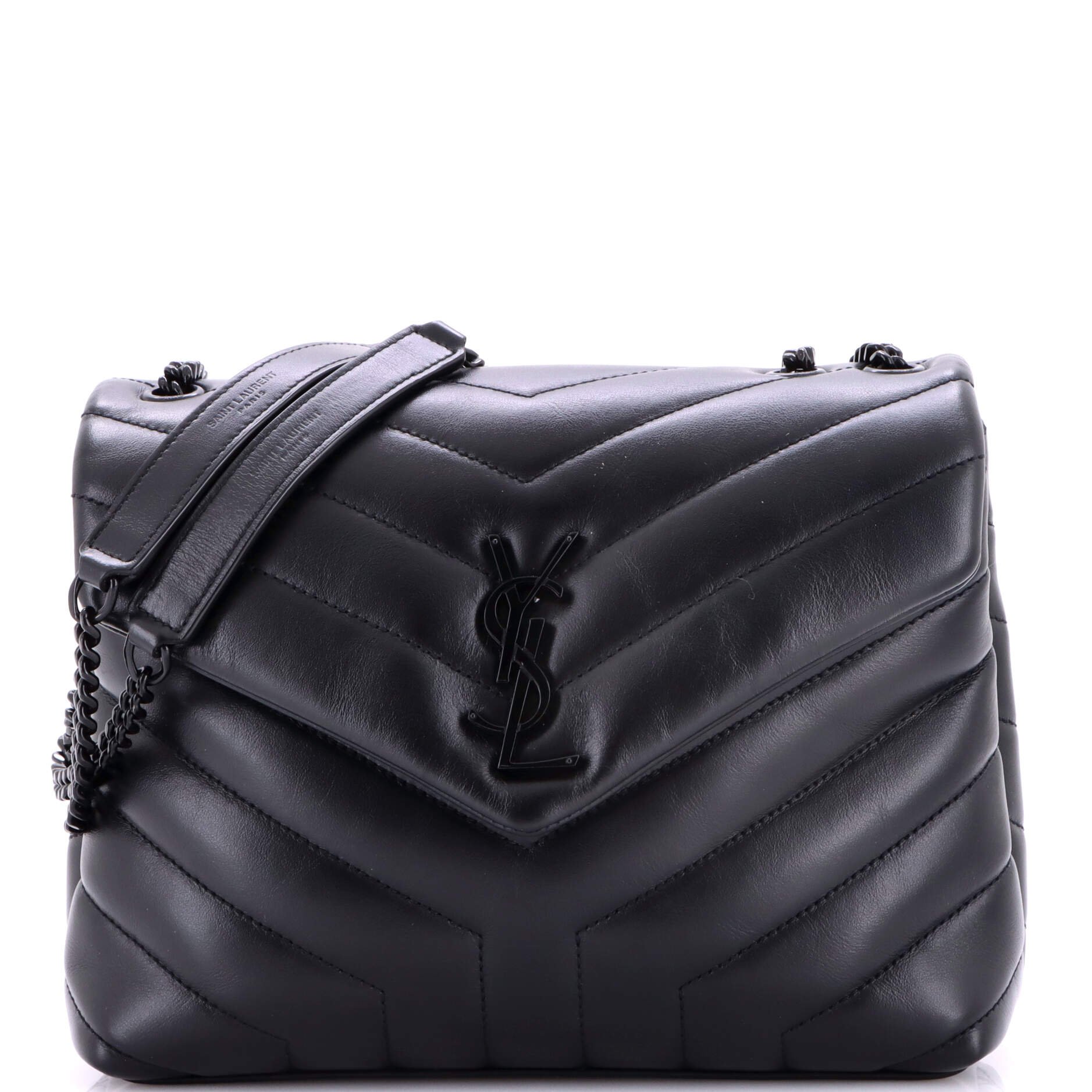 Loulou Shoulder Bag Matelasse Chevron Leather Small