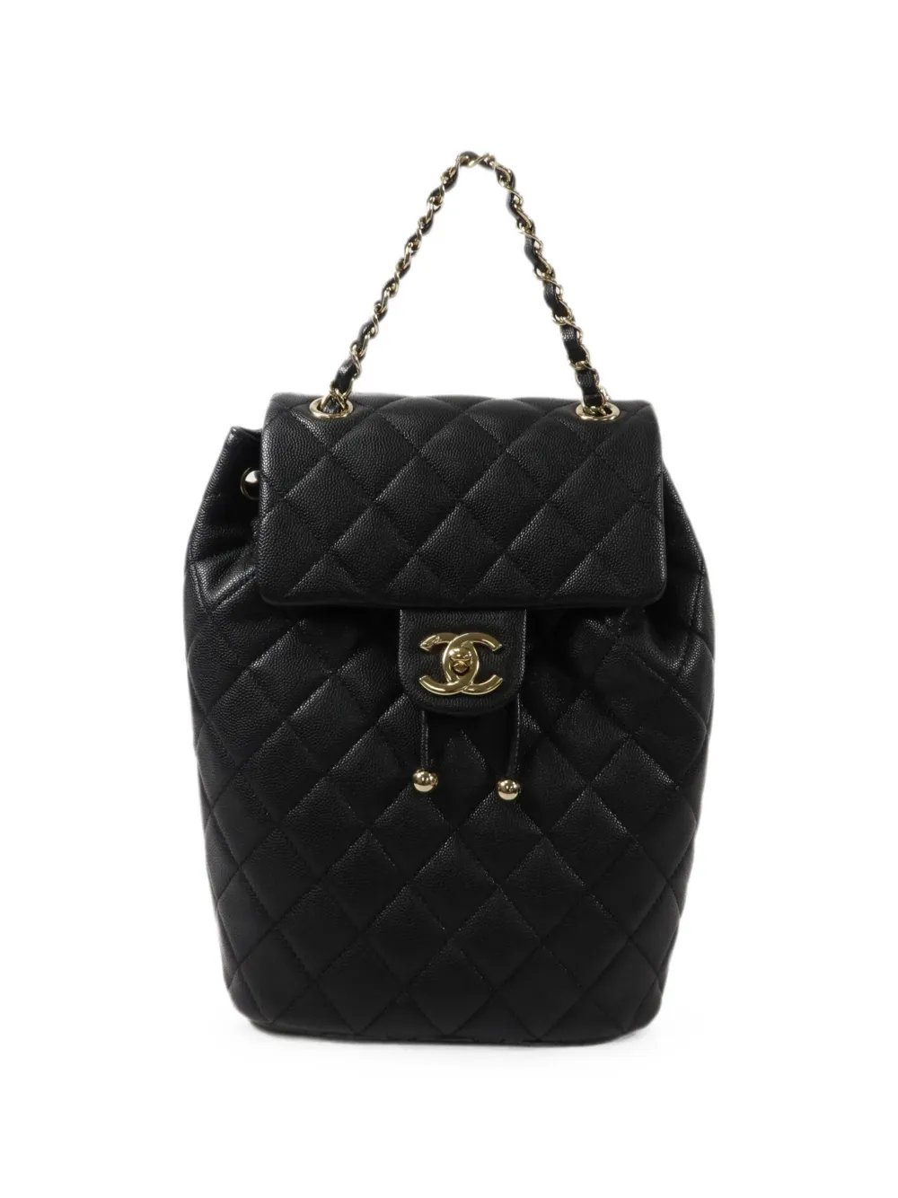 quilted CC turn-lock backpack