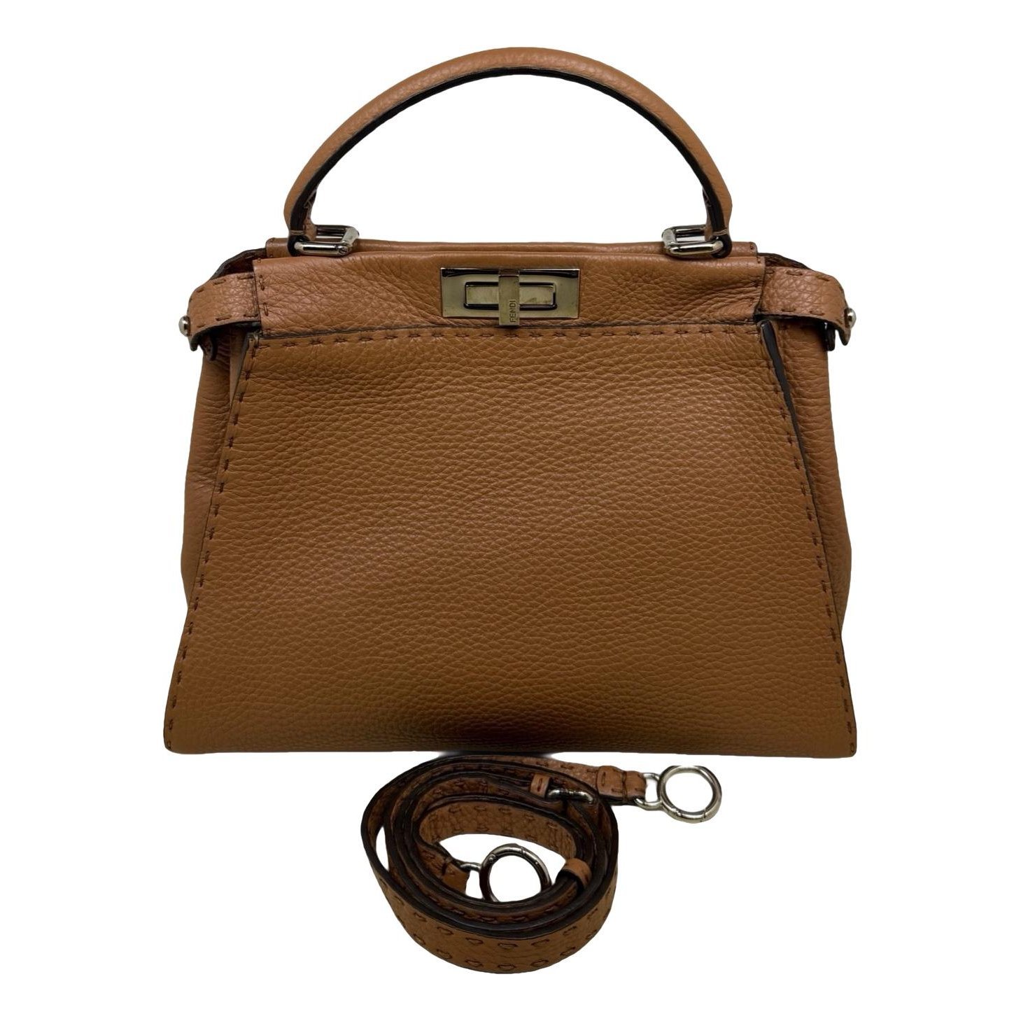Peekaboo leather handbag