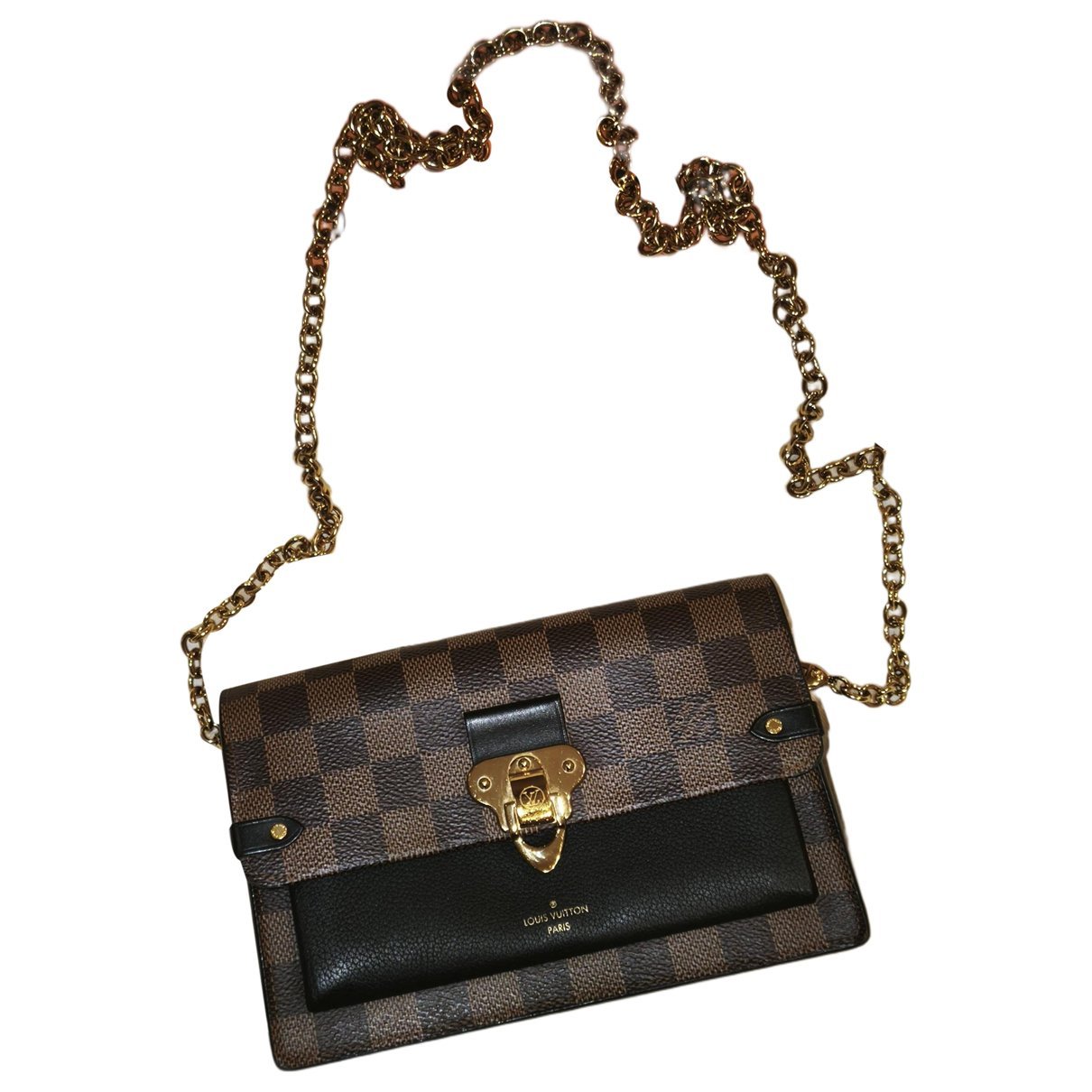 Leather clutch bag