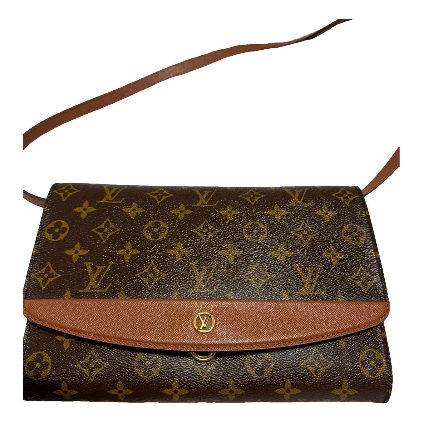 Leather clutch bag