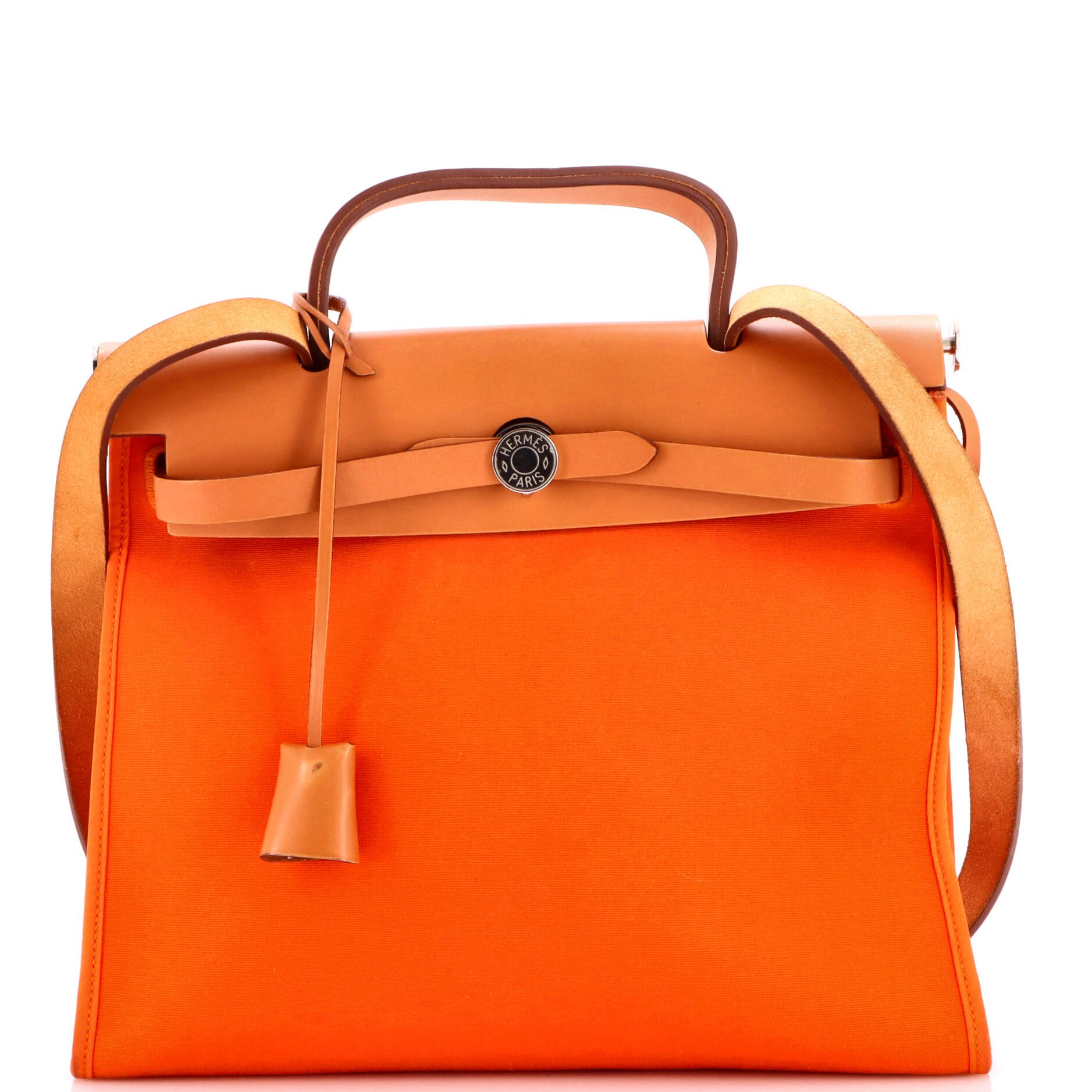 Hermes Herbag Zip Leather and Toile 31