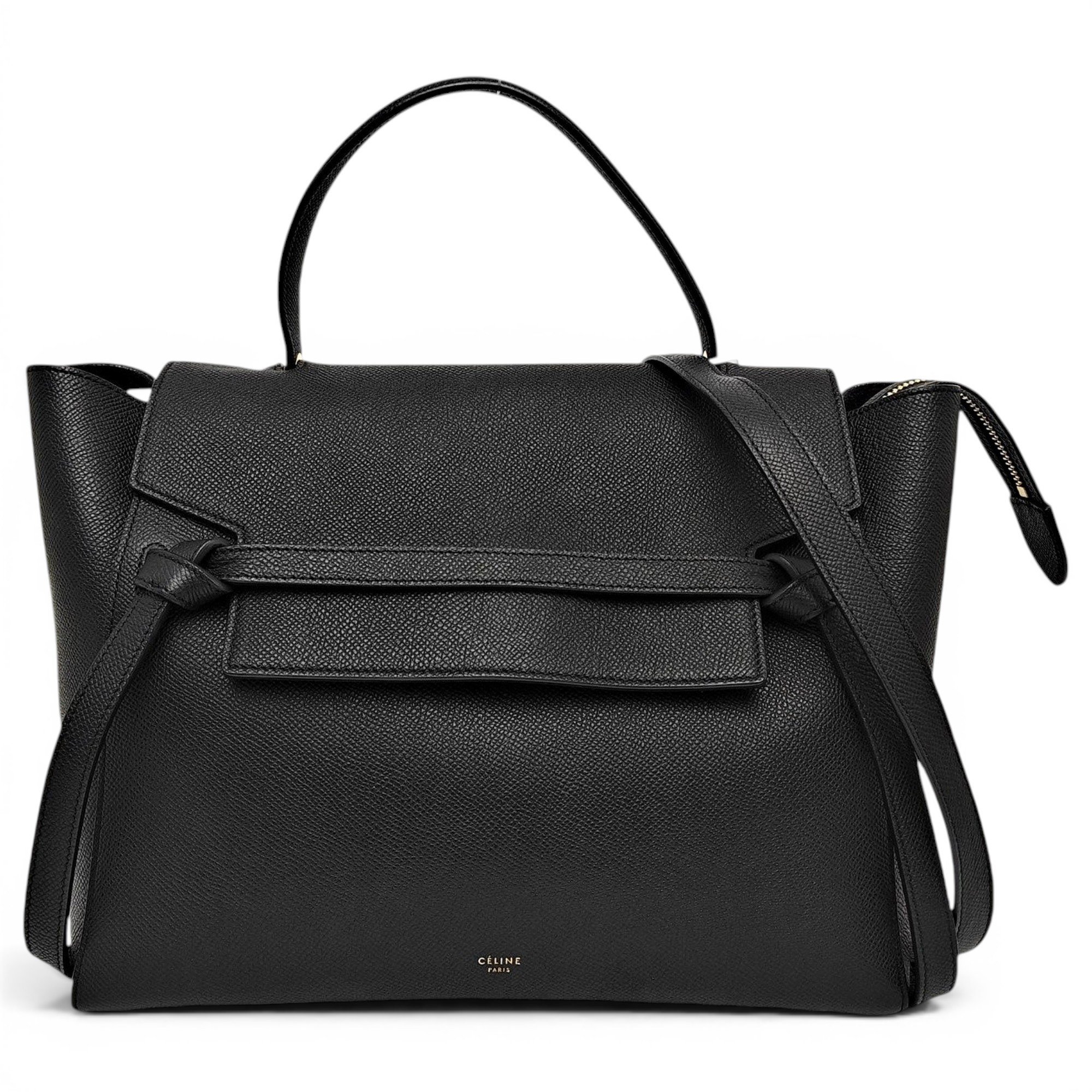 Belt leather handbag