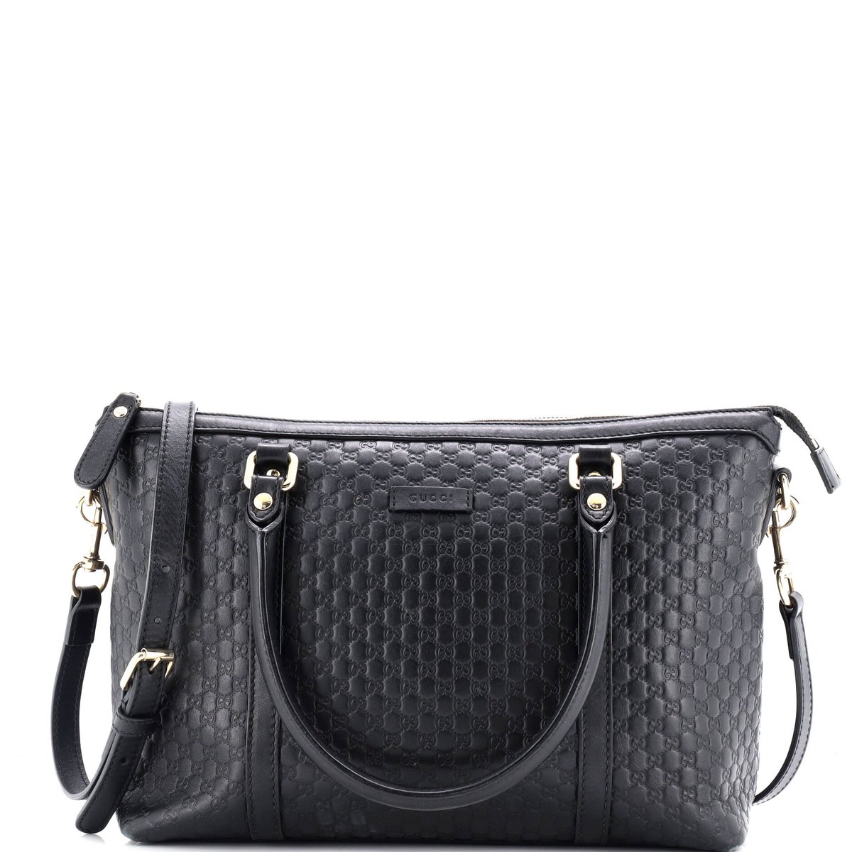 Gucci Britt Convertible Dome Satchel Microguccissima Leather Medium
