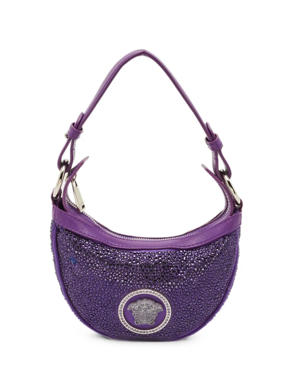 Repeat crystal-studded shoulder bag