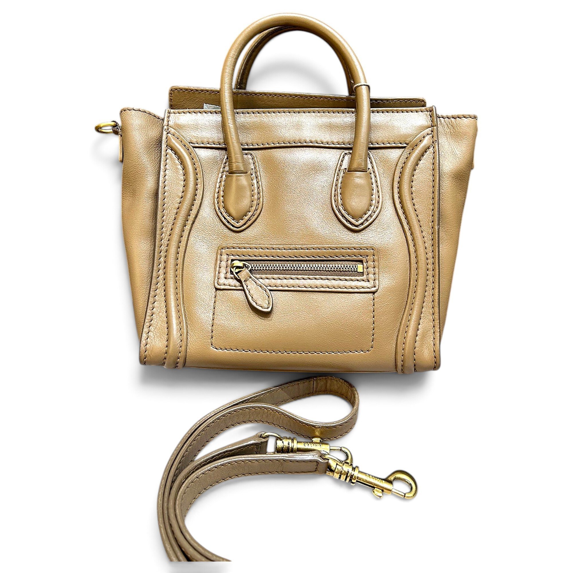 Nano Luggage leather handbag