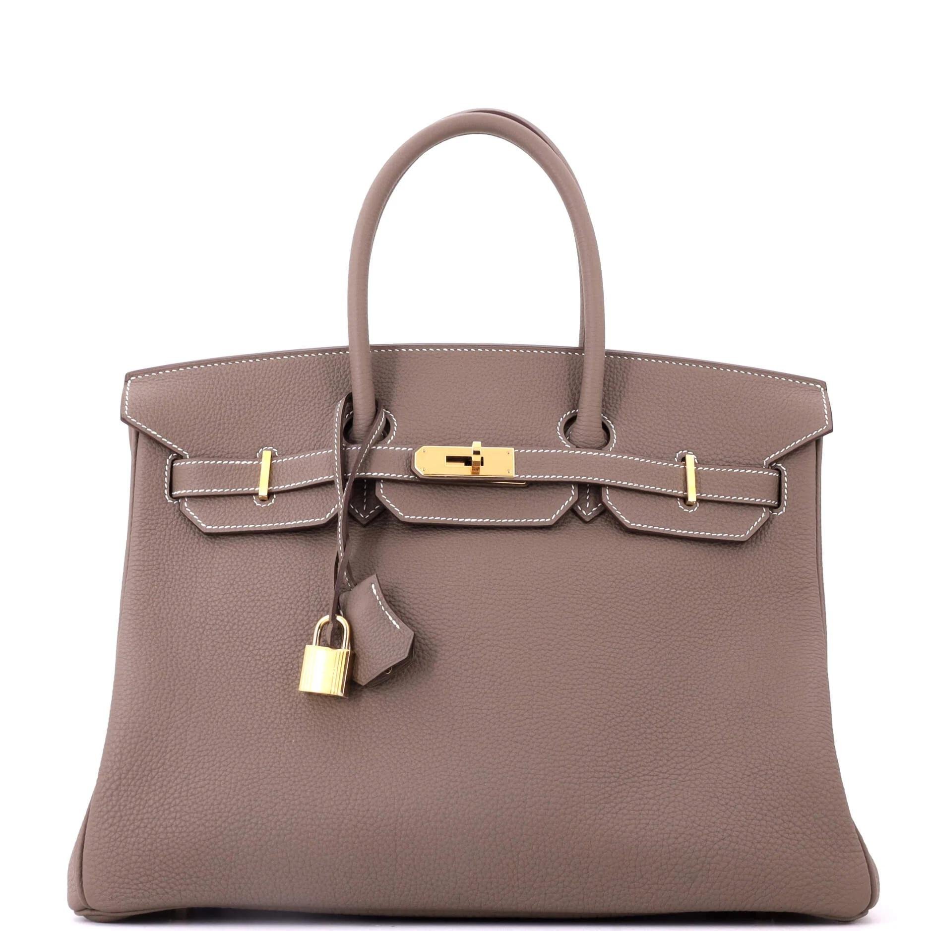 Birkin 35 leather tote