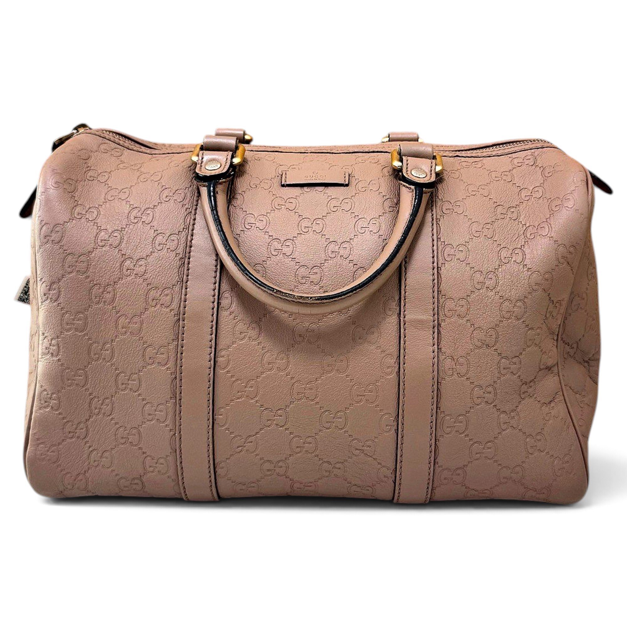 Boston leather bowling bag