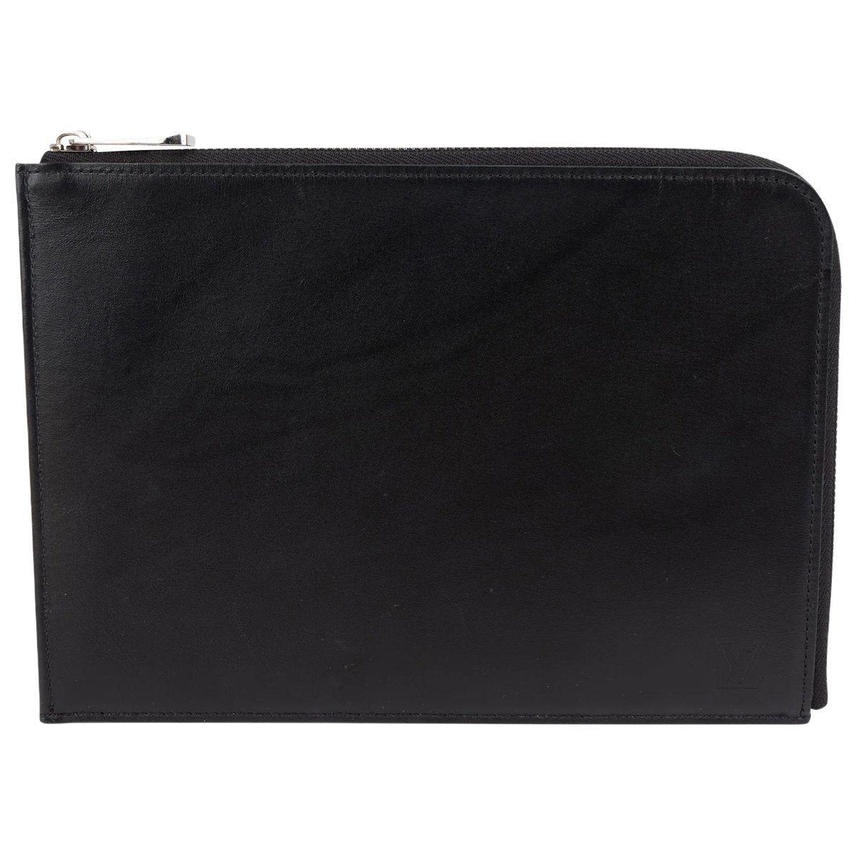 Leather clutch bag