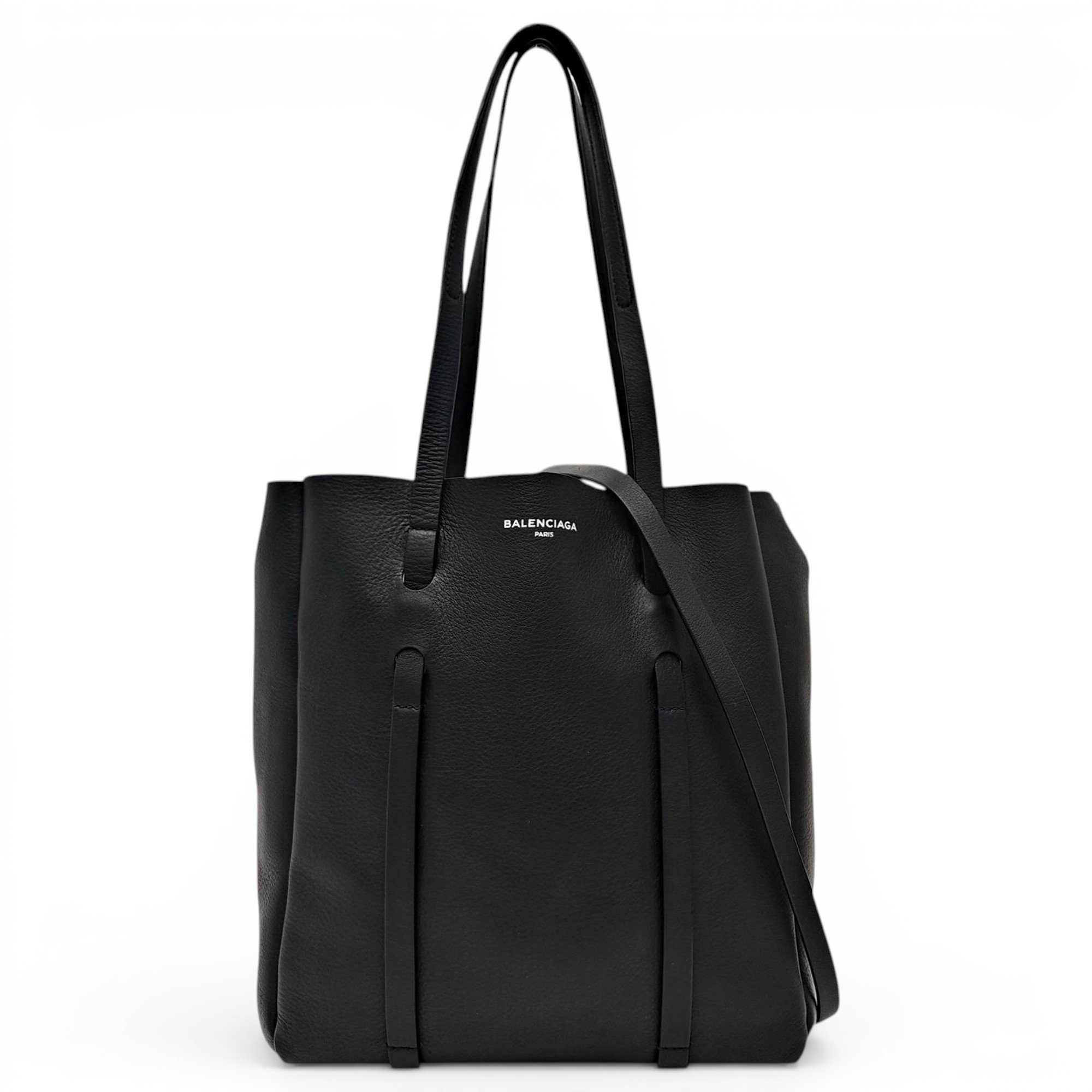Shopping North South leather tote