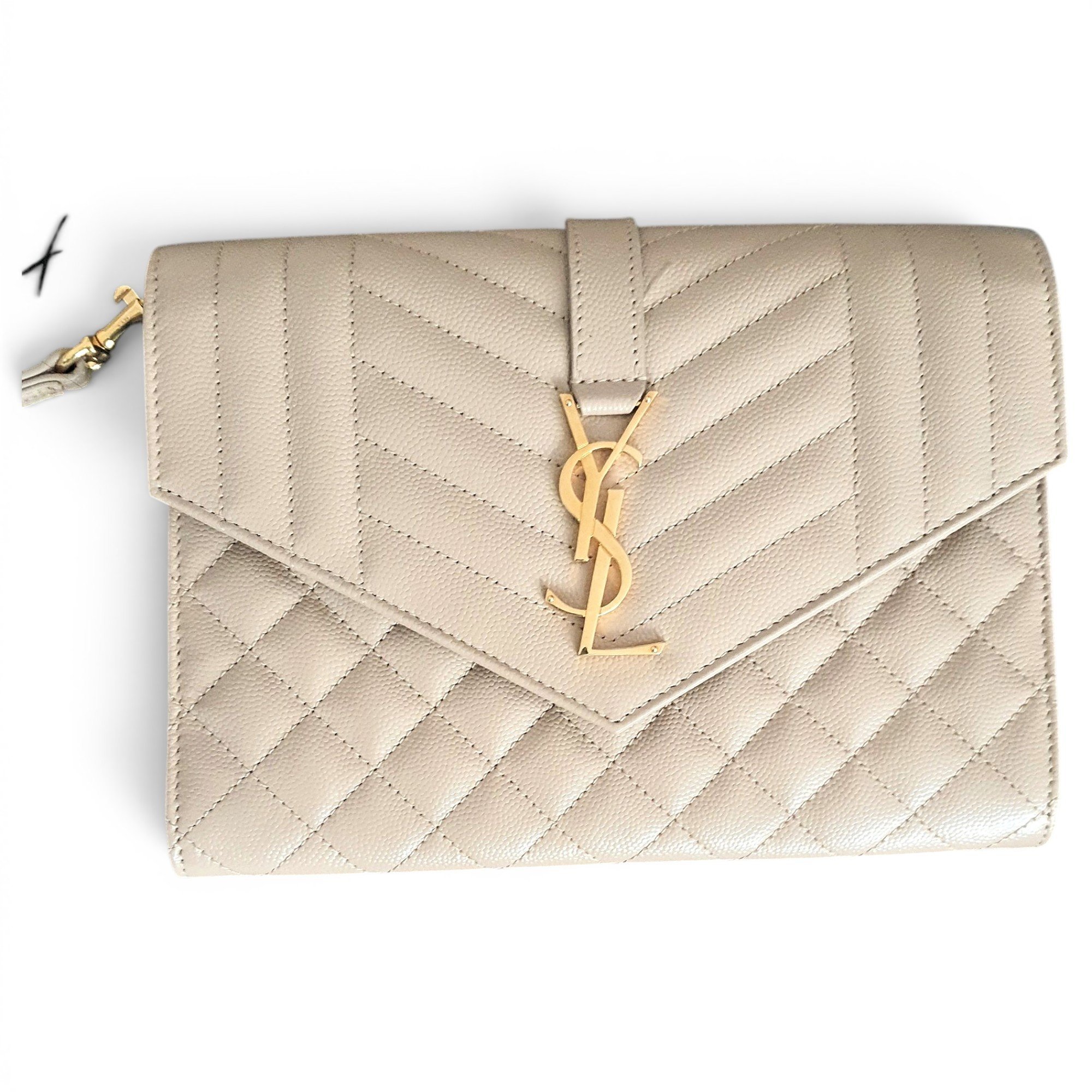 Cassandre leather clutch bag