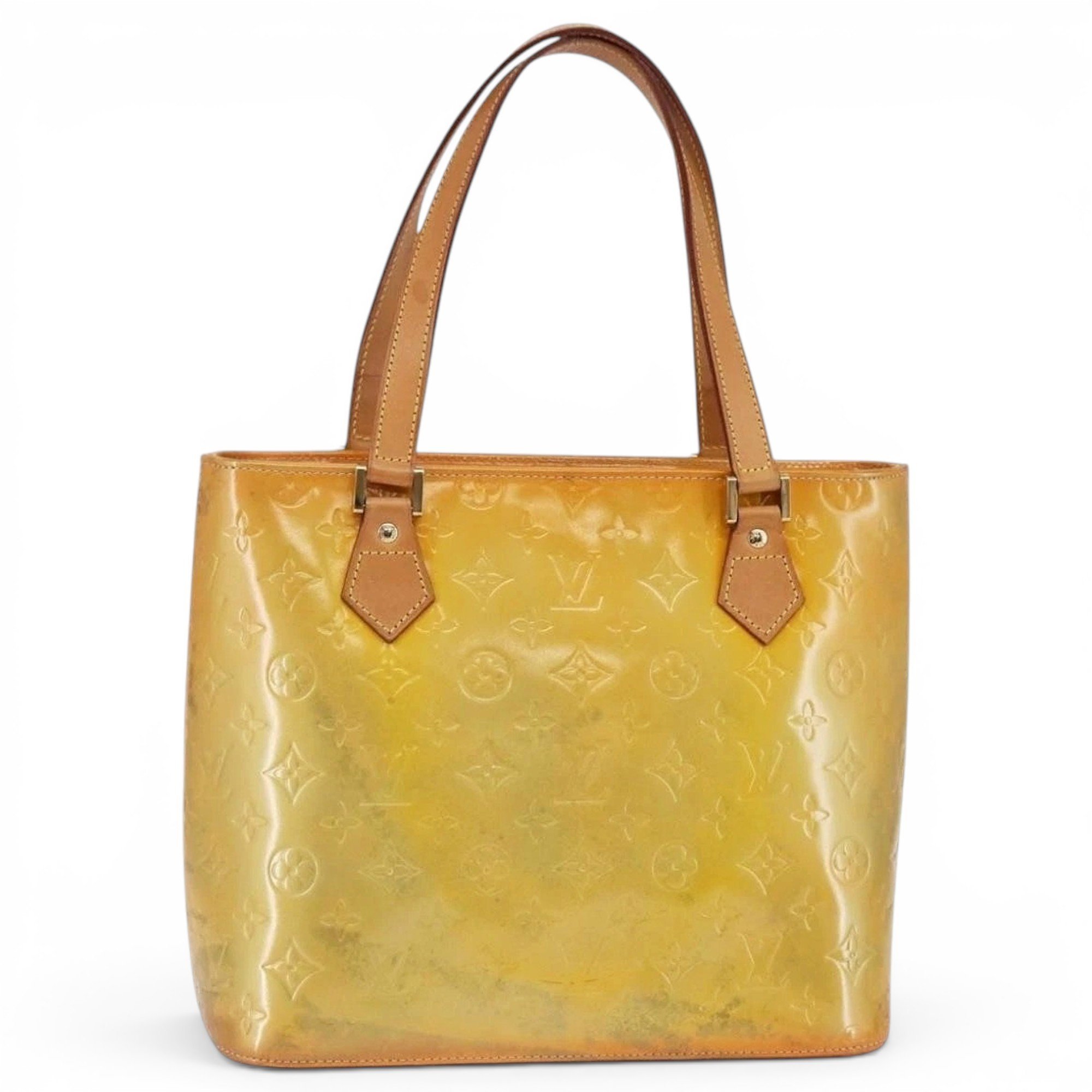 Patent leather handbag