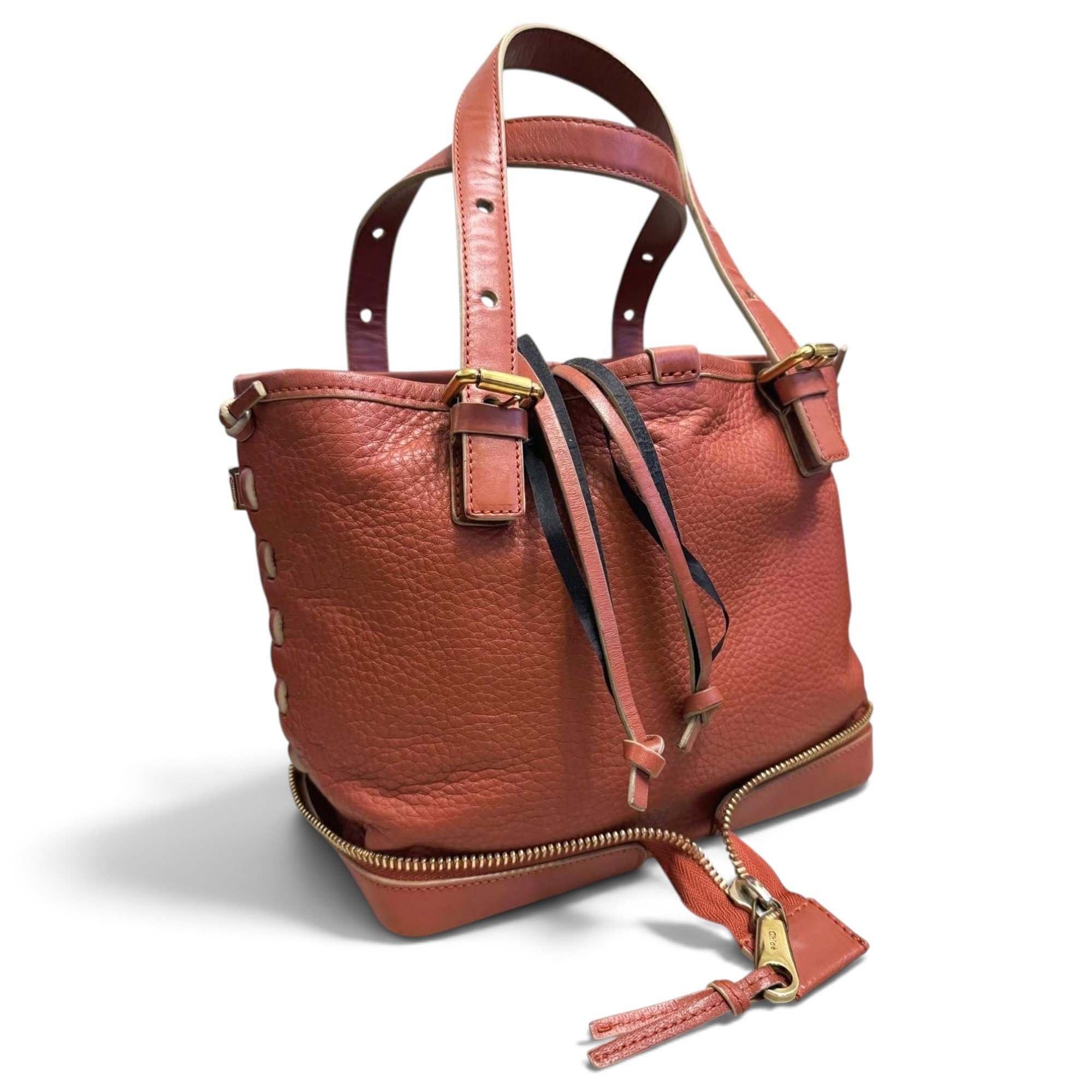 Leather handbag