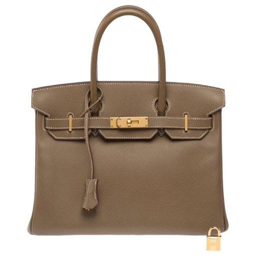 Hermes Birkin 30 Handbag Étoupe Epsom Leather 2022