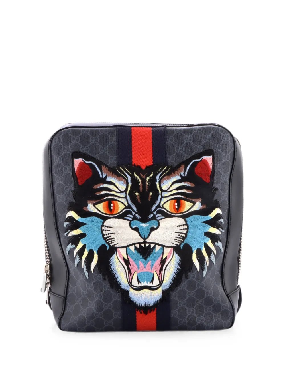 Angry Cat Web GG Coated Canvas with Applique Medium backpack