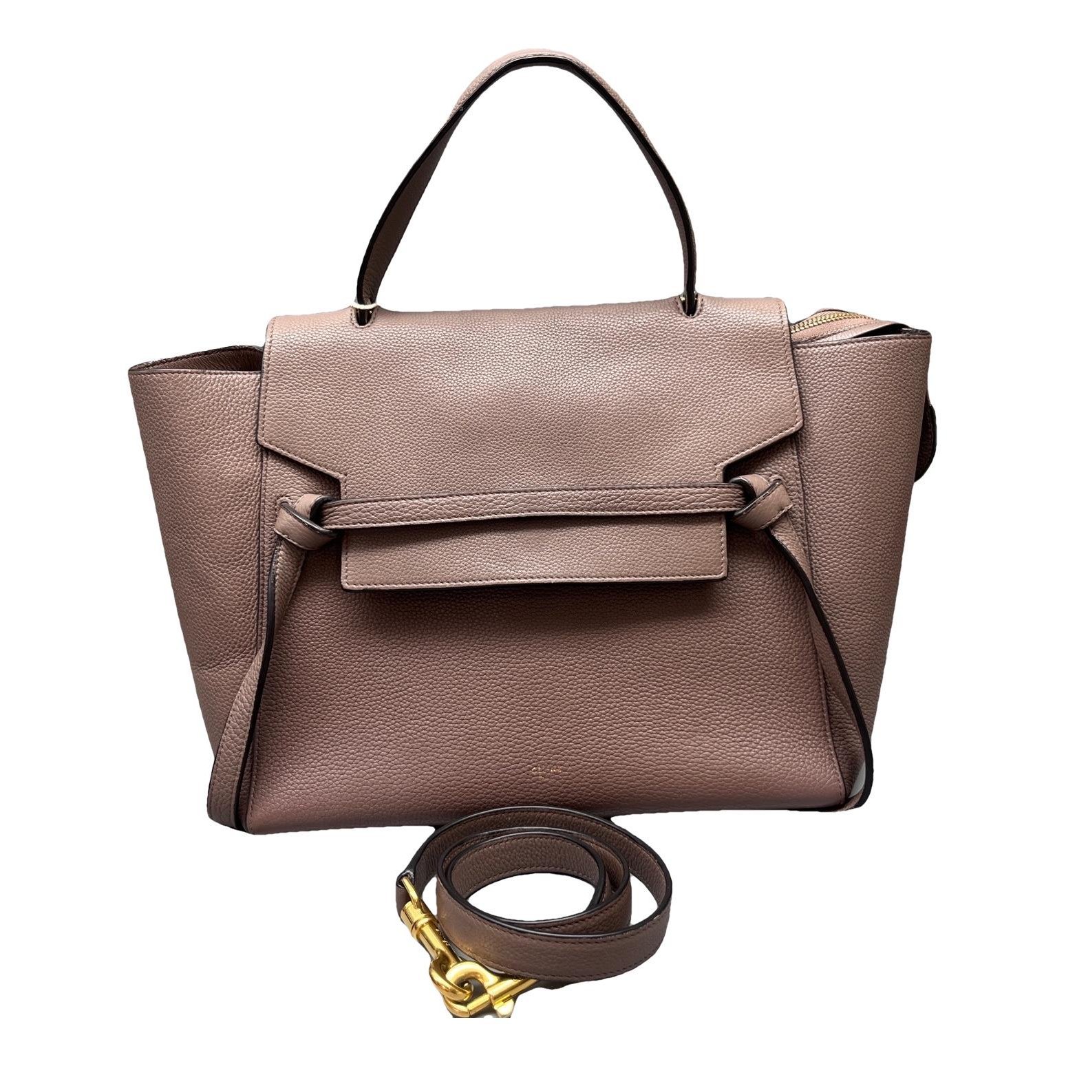 Belt leather handbag
