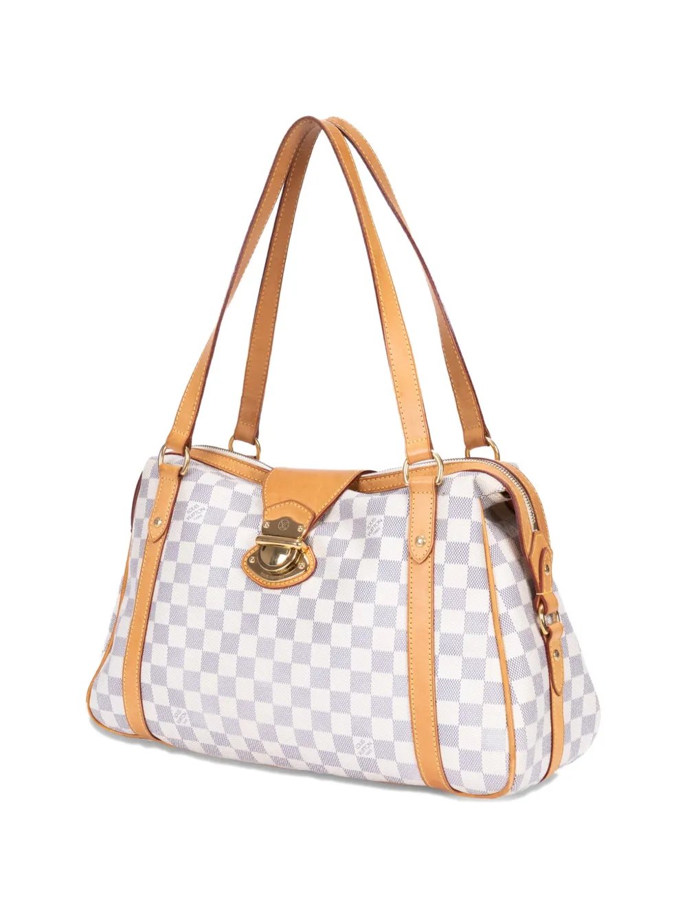 chequered shoulder bag