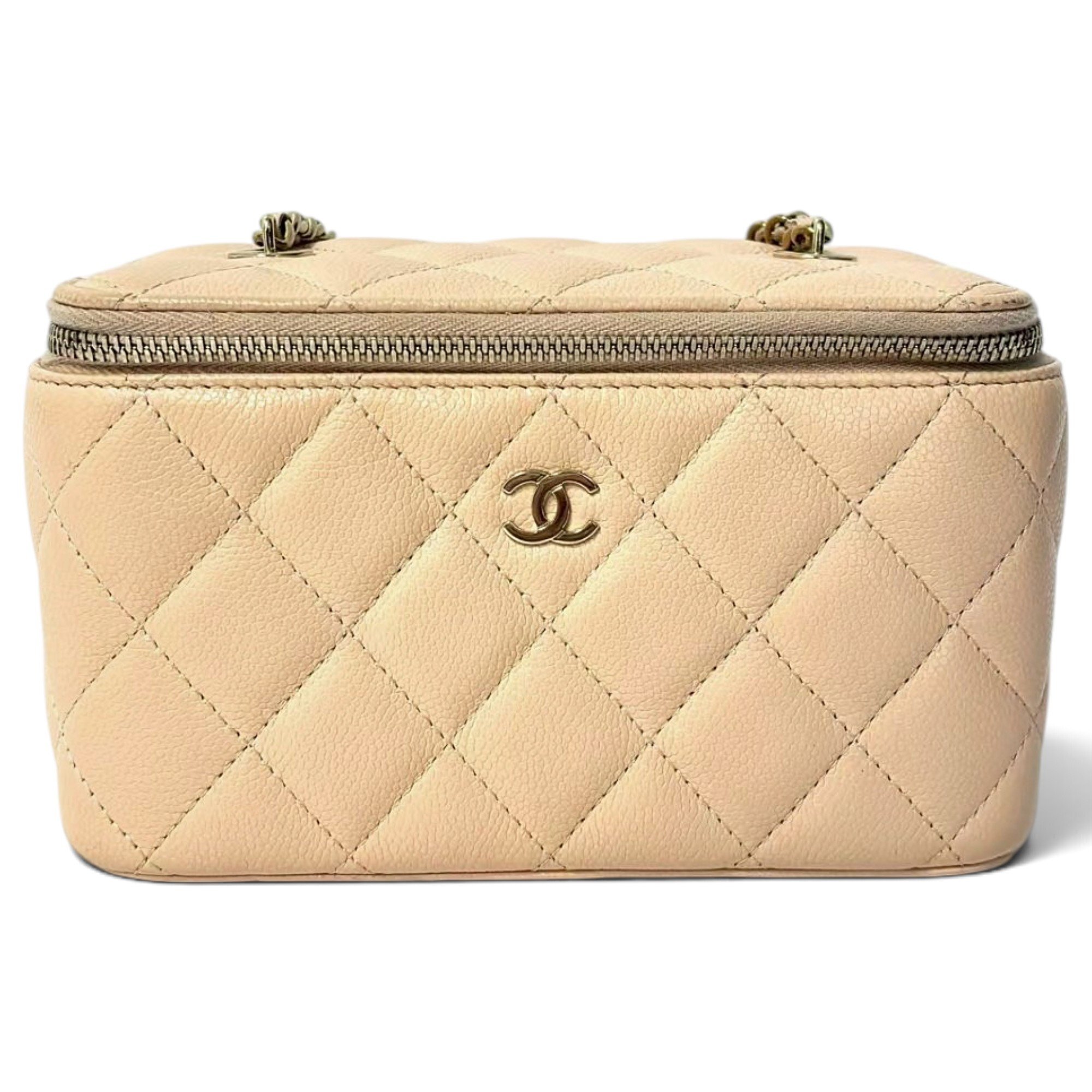 Vanity leather handbag