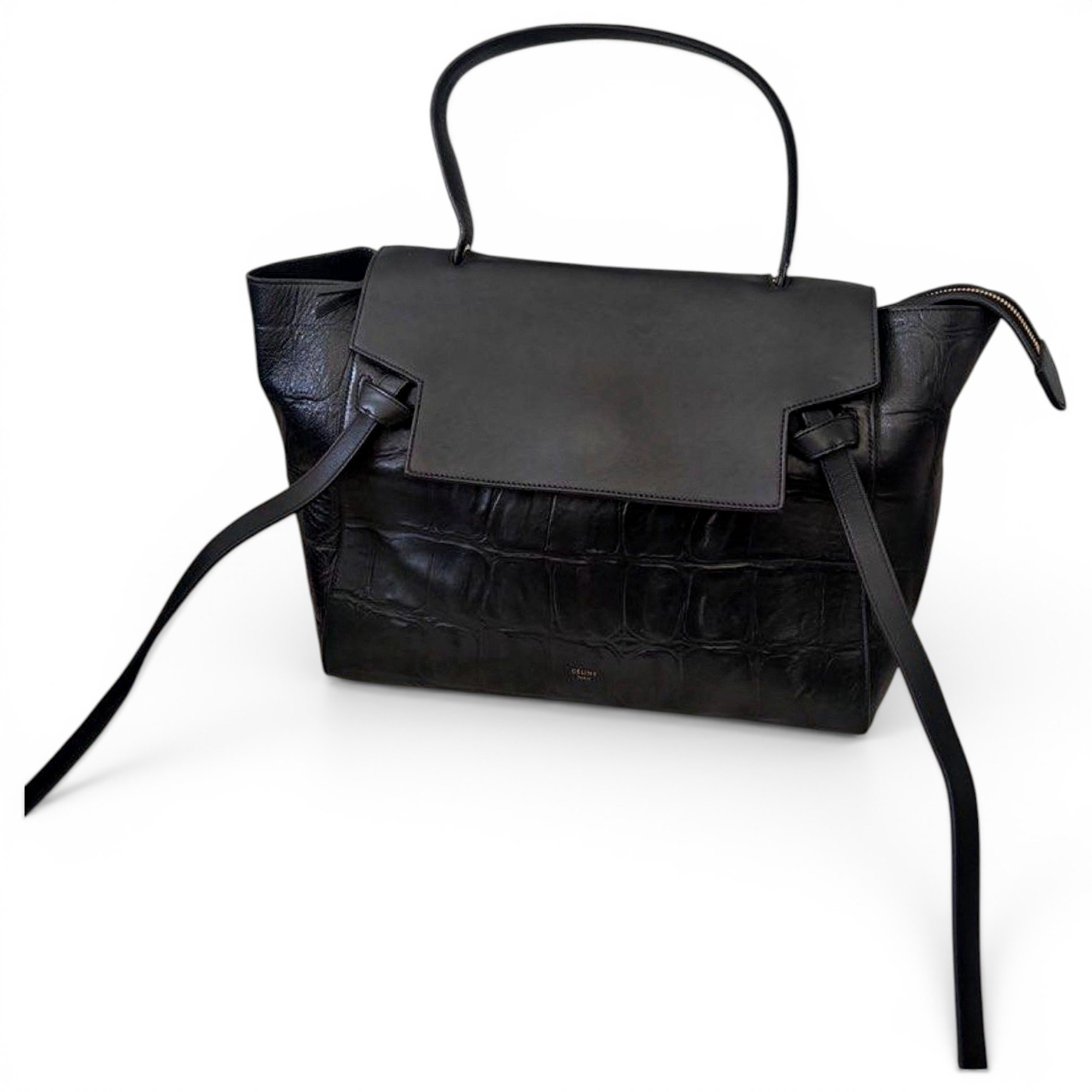Luggage leather tote
