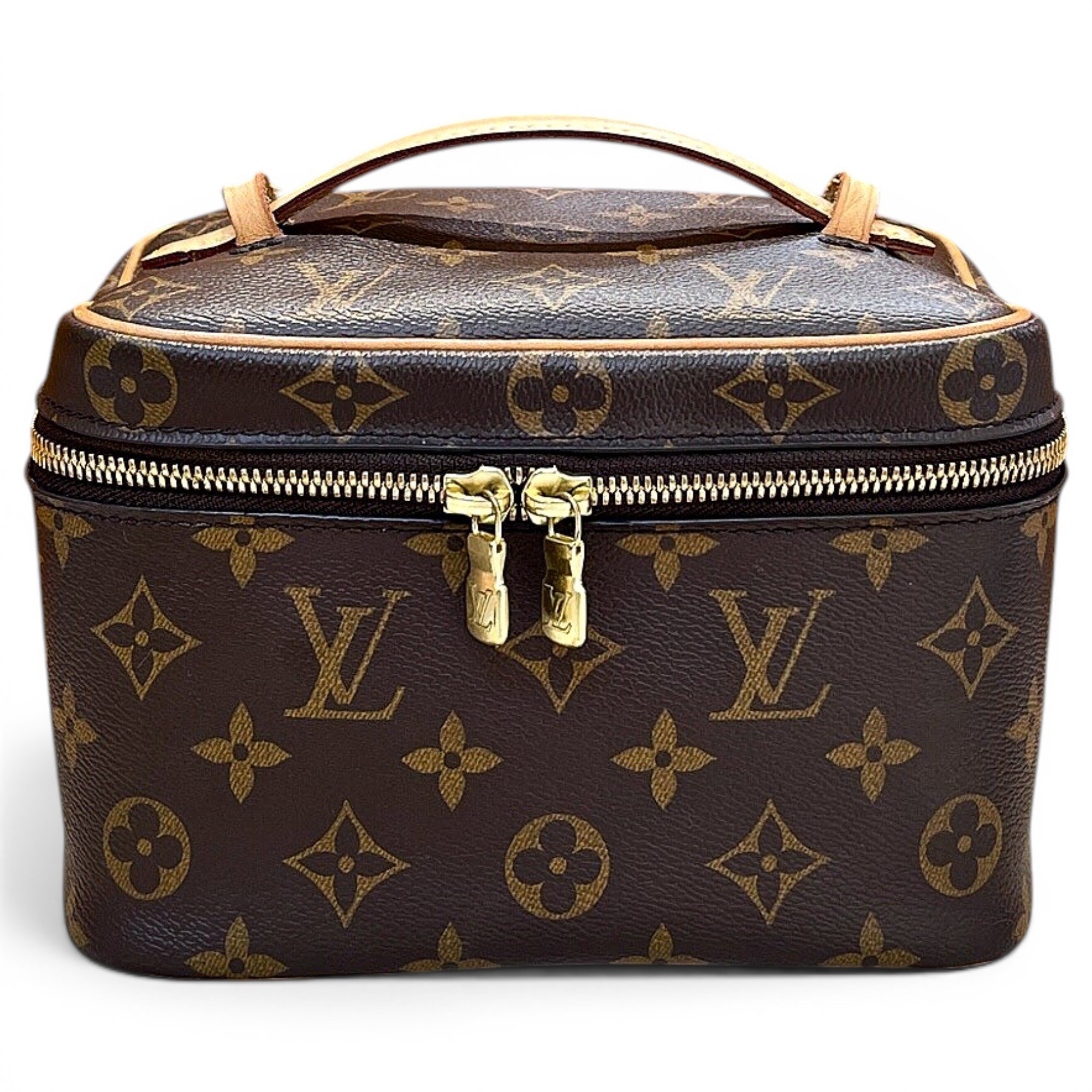 Vanity leather handbag
