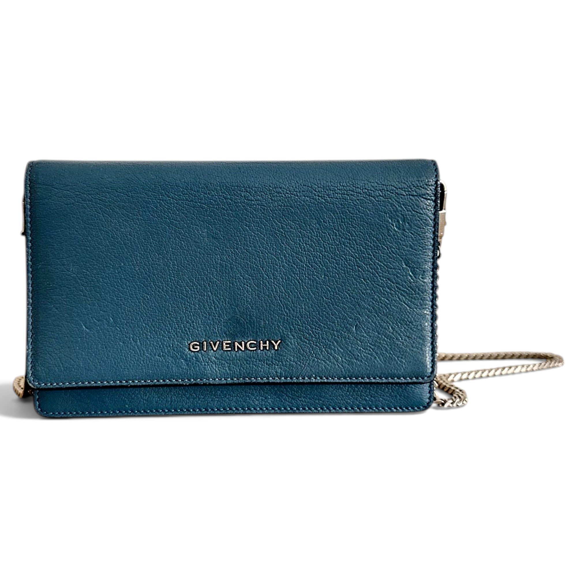 Pandora leather clutch bag