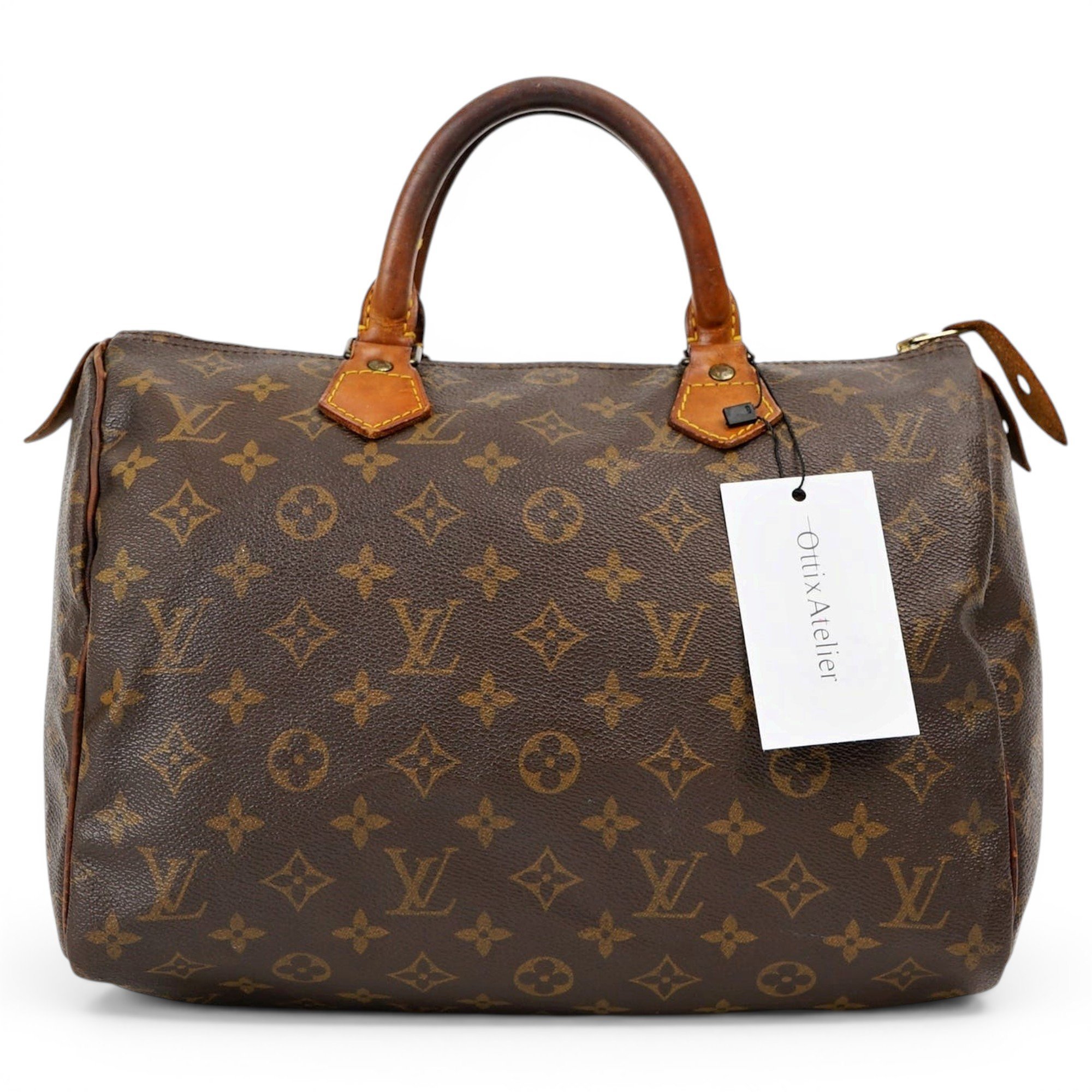Speedy leather handbag