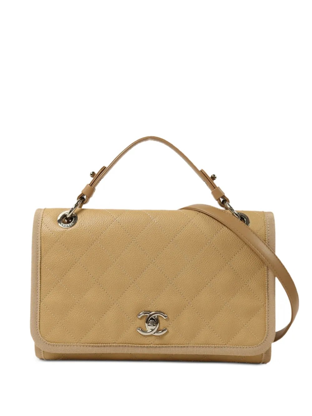 CC turn-lock quilted crossbody bag