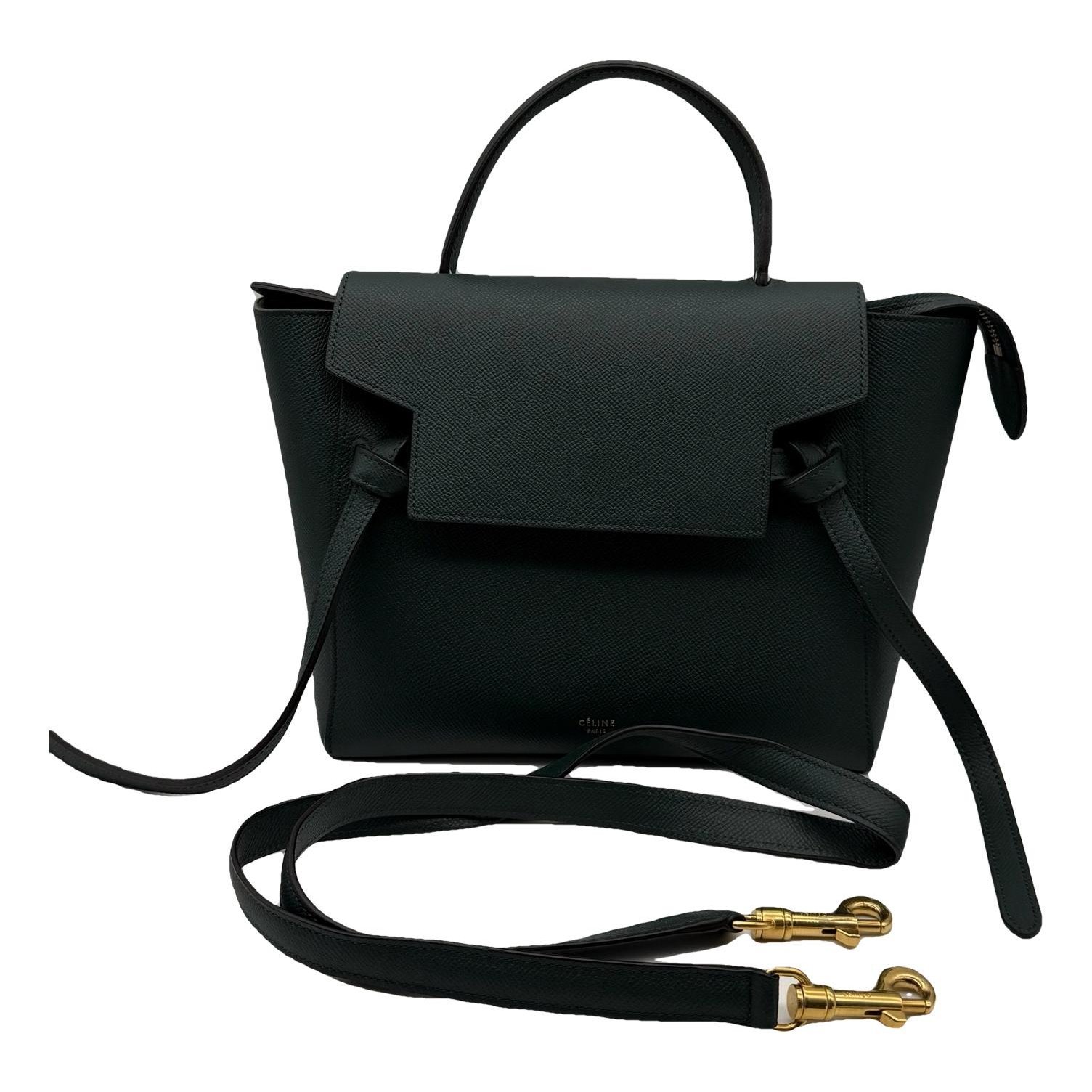 Belt leather handbag