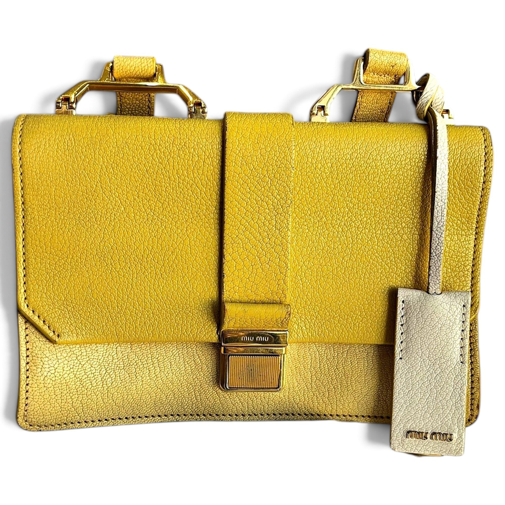Miu Miu Madras leather crossbody bag