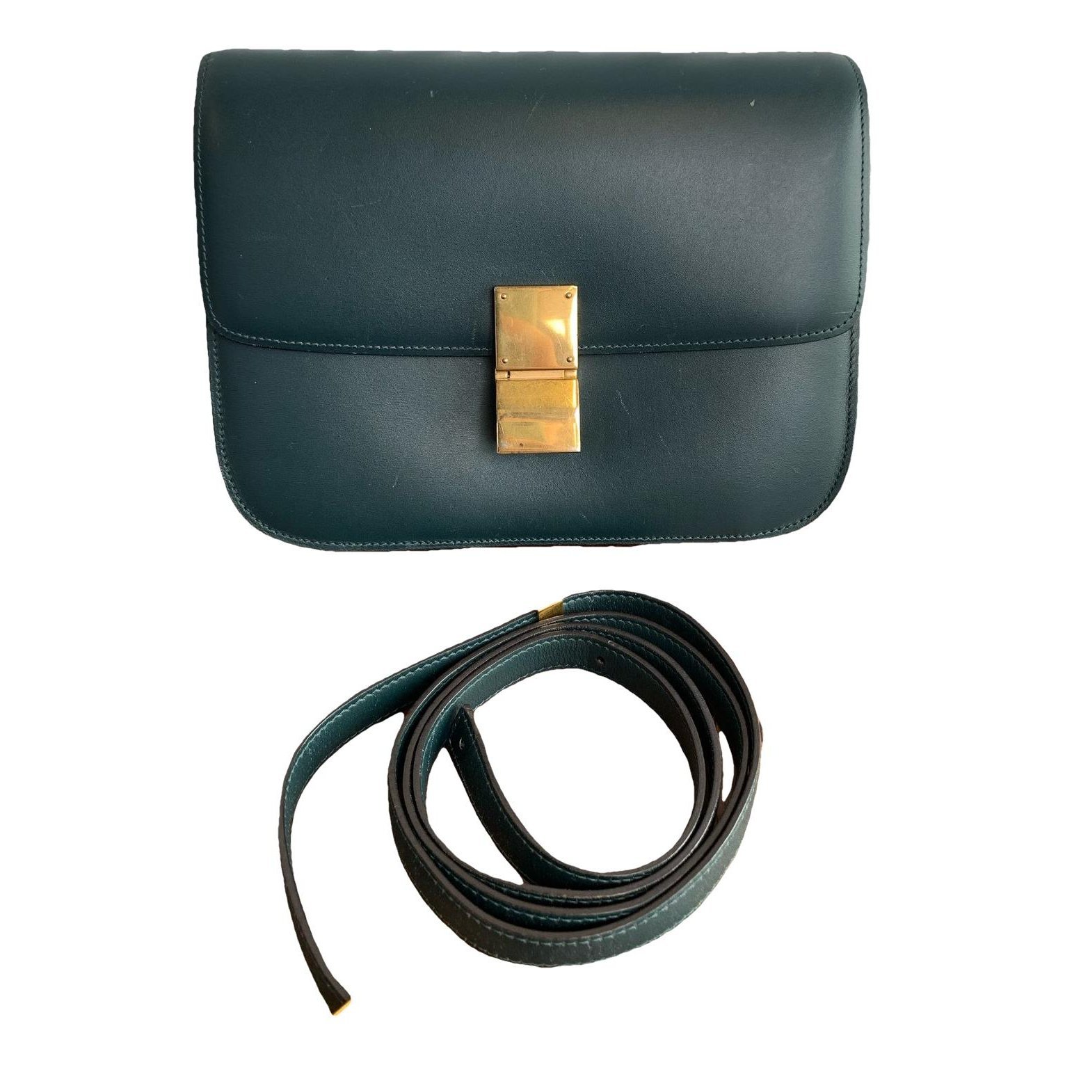 Classic leather crossbody bag