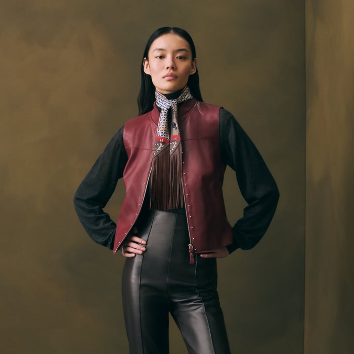 Les Voitures Nouvelles Leather Fringes Twilly