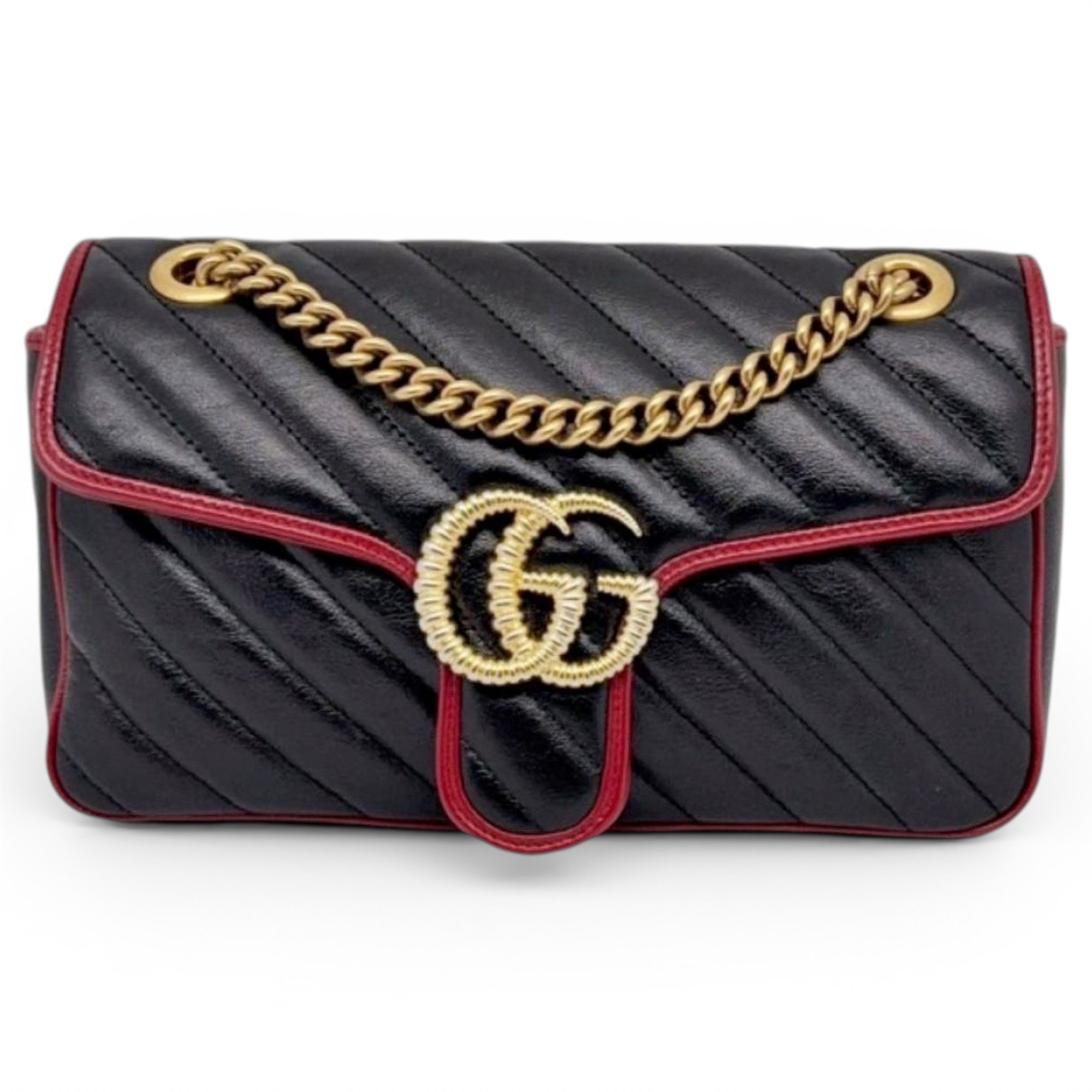 GG Marmont Flap leather crossbody bag