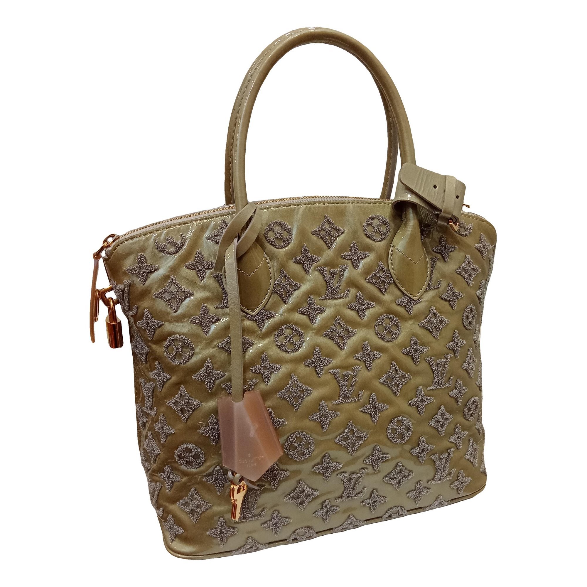 Lockit patent leather handbag